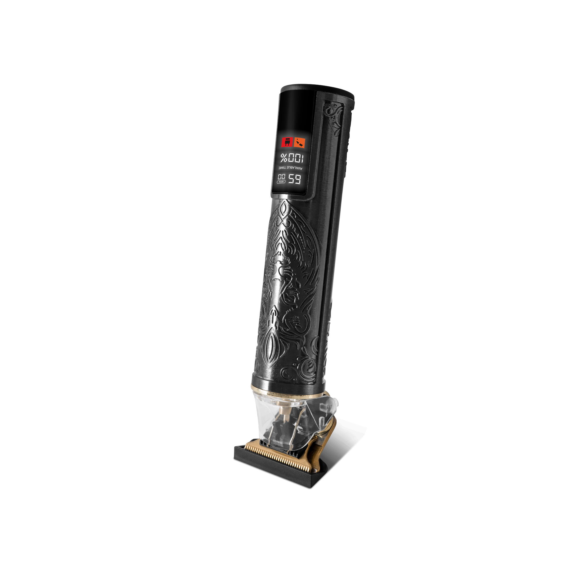 Voir la diapositive 11 : BECKER SHAVES & TRIMS Tondeuse cheveux et barbe LION BLACK - Noir