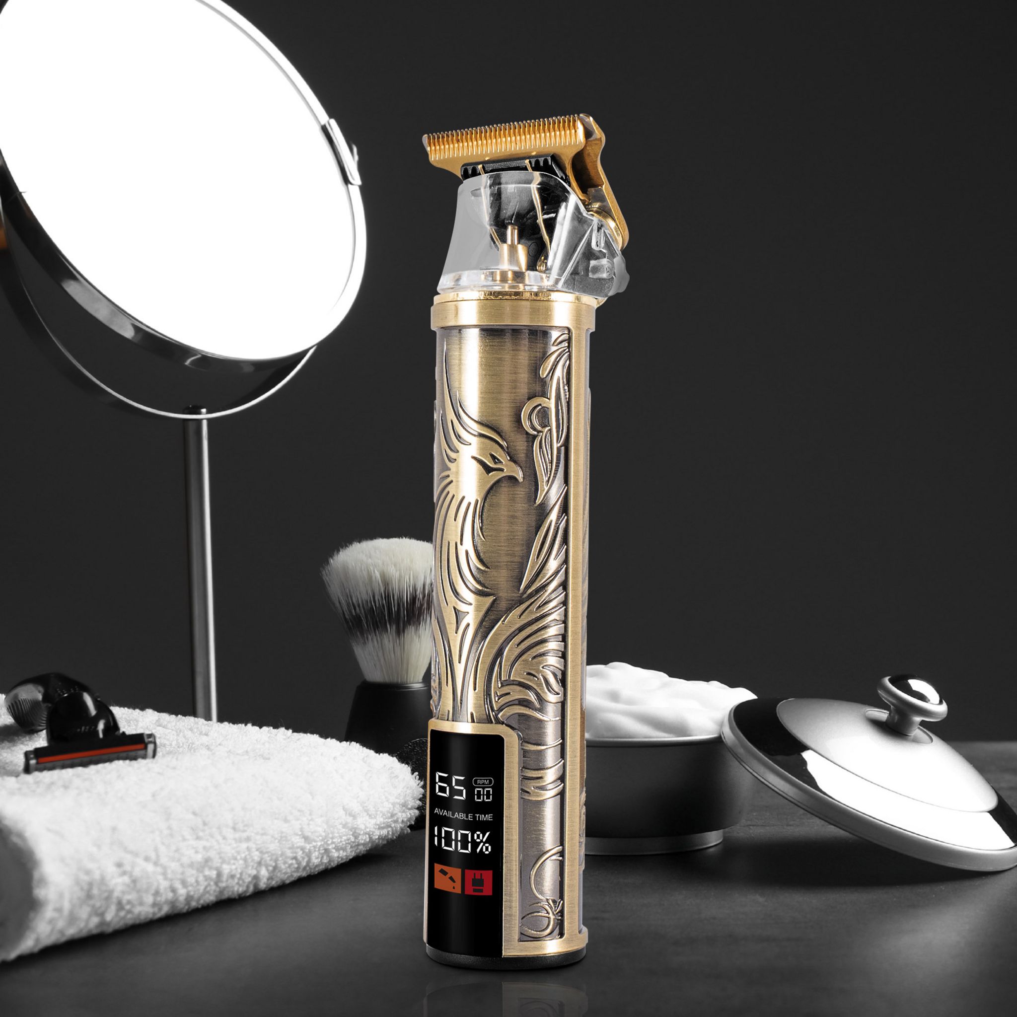 Voir la diapositive 9 : BECKER SHAVES & TRIMS Tondeuse cheveux et barbe PHOENIX GOLD - Or