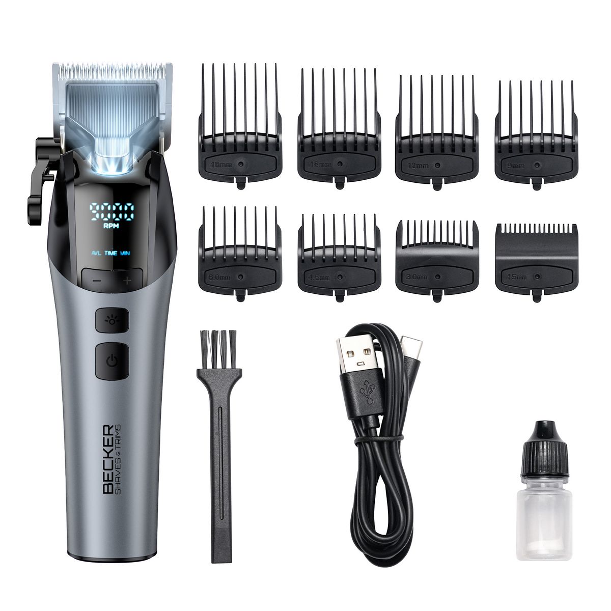 BECKER SHAVES & TRIMS Tondeuse Pro X STRIM - Gris