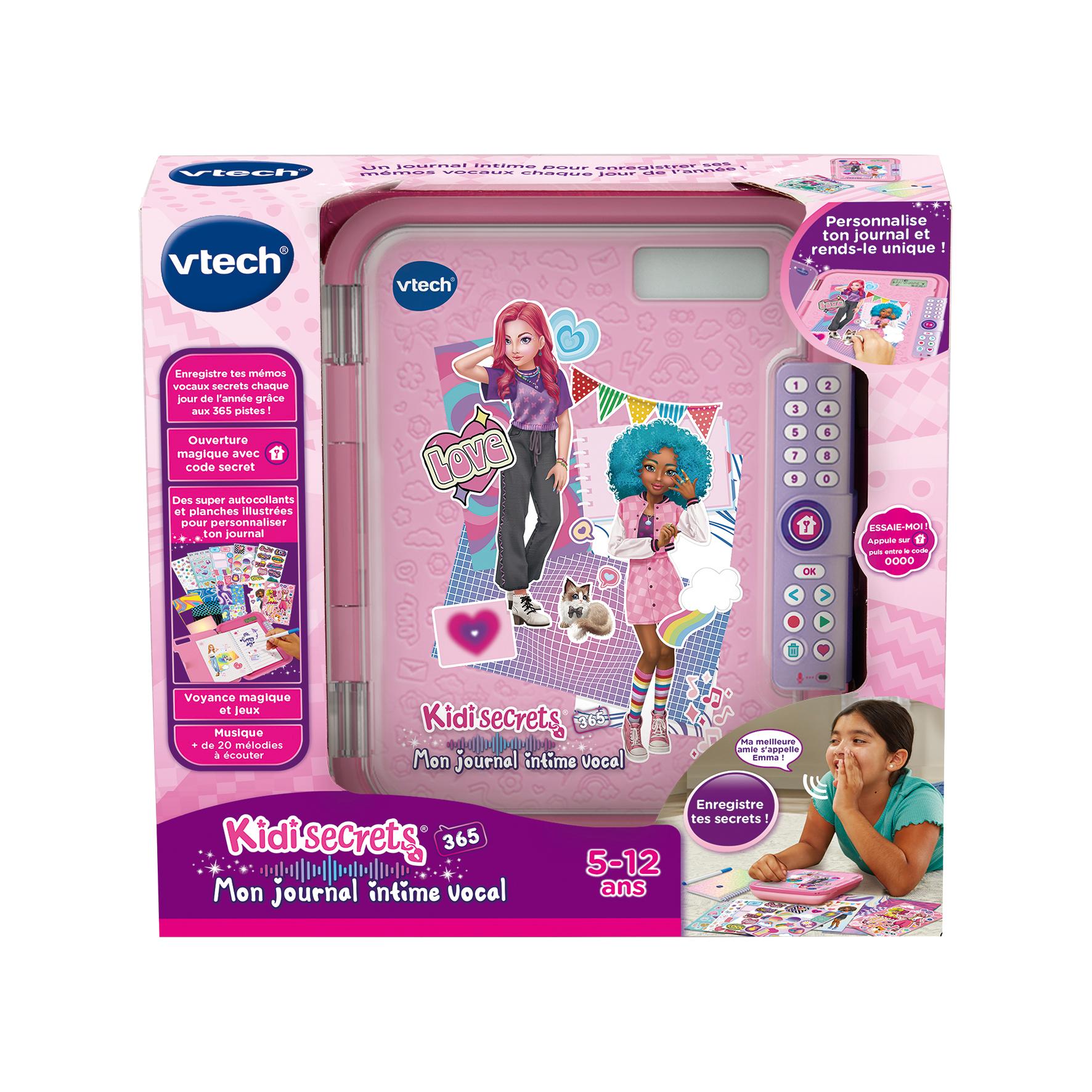 Voir la diapositive 7 : VTECH Mon Journal Intime Vocal Kidisecrets 365 - Rose