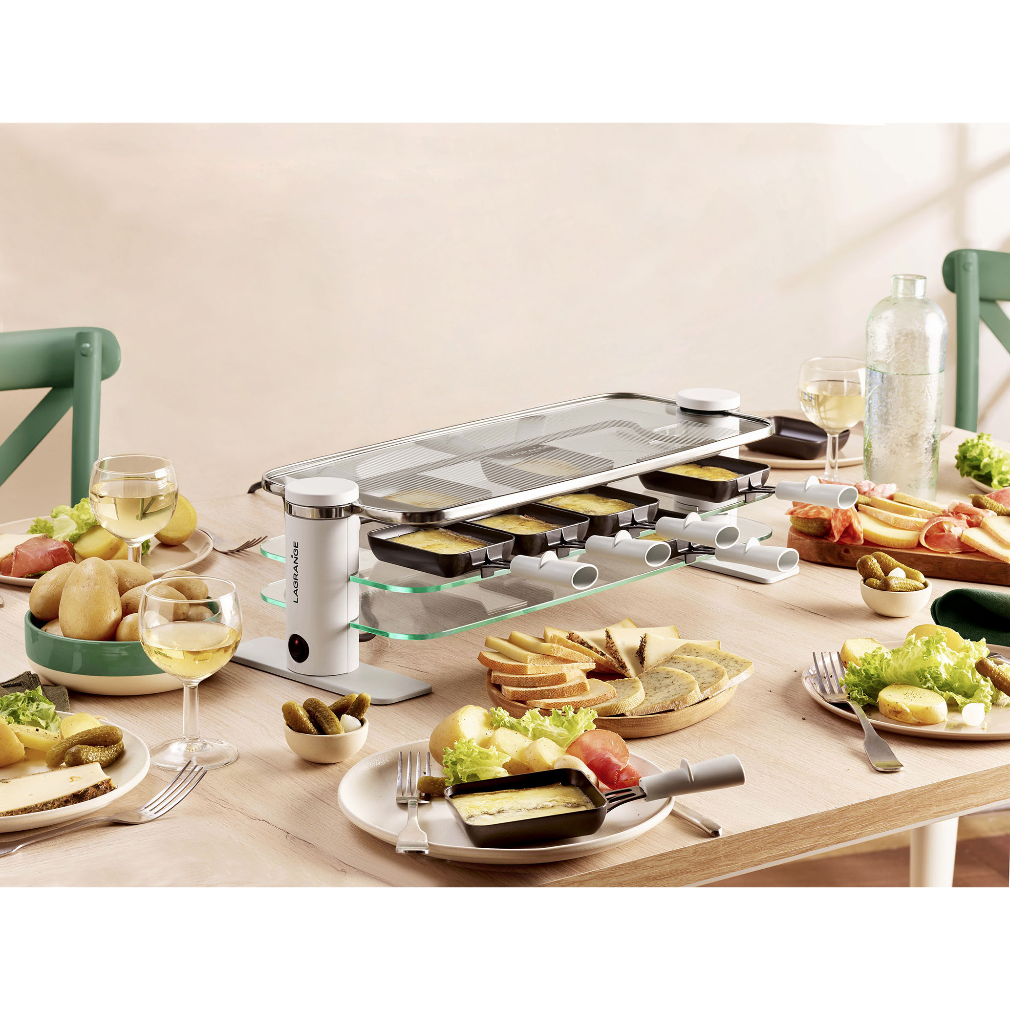 Voir la diapositive 7 : LAGRANGE Appareil à raclette 79901 - Blanc