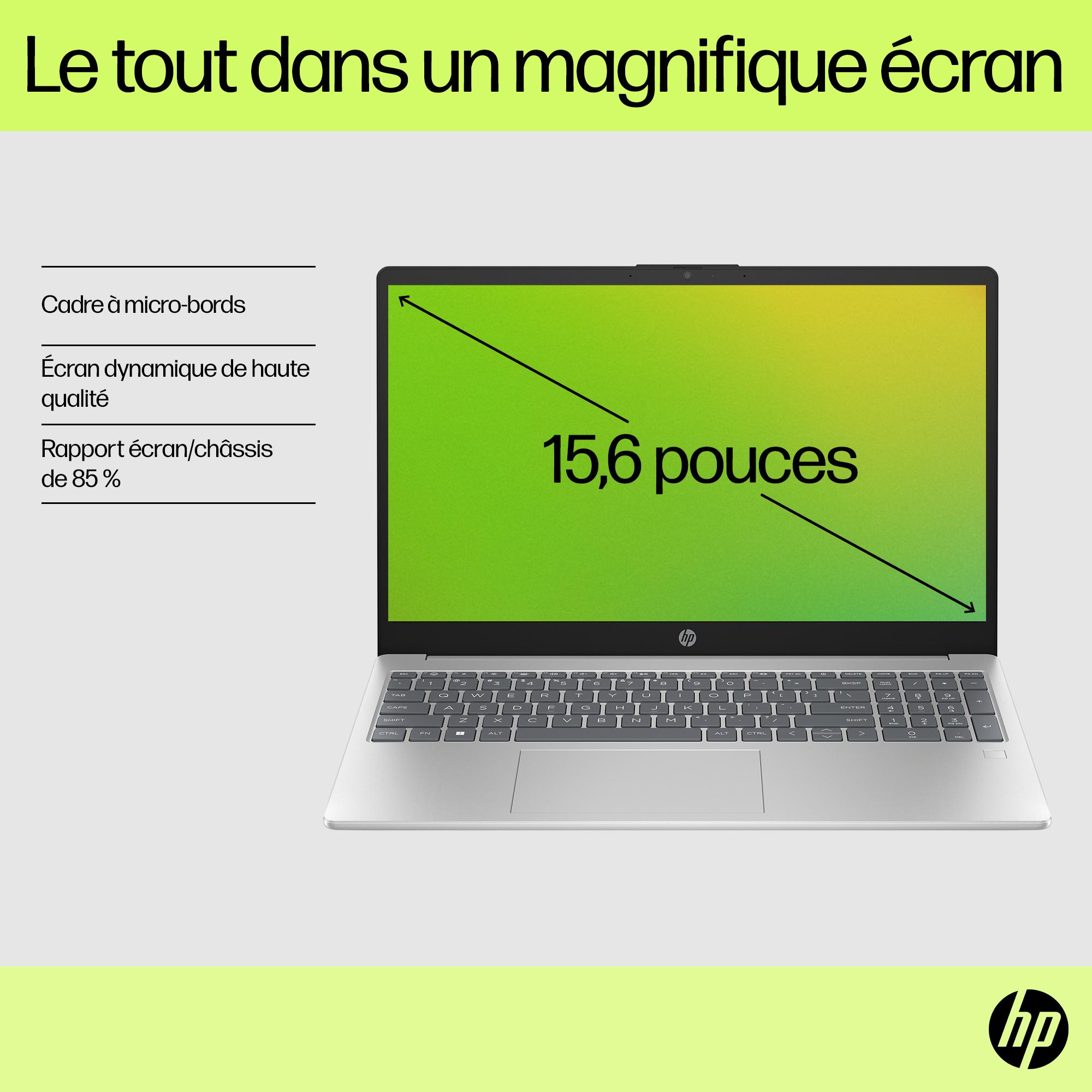 Voir la diapositive 3 : HP Ordinateur Portable 15-FD0087NF - Gris