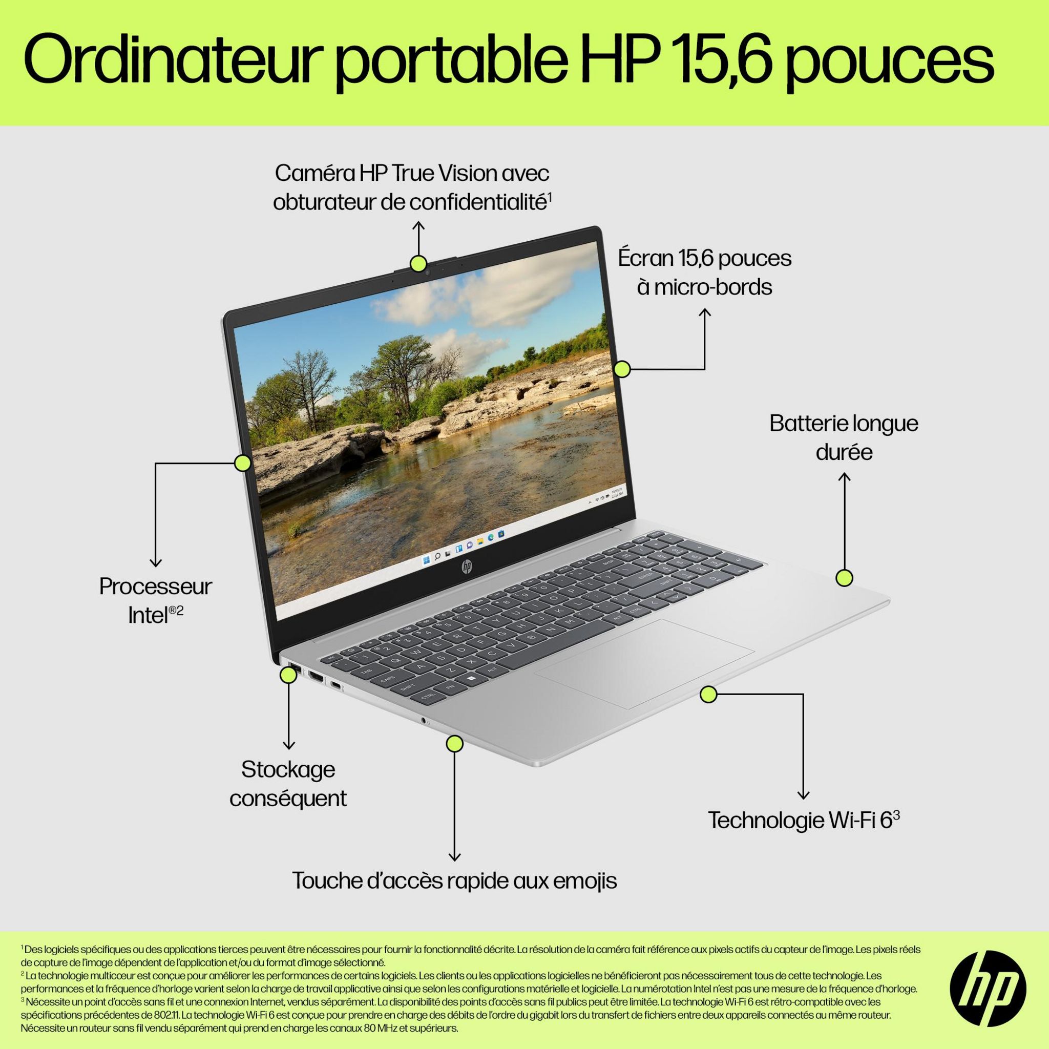 Voir la diapositive 5 : HP Ordinateur Portable 15-FD0087NF - Gris