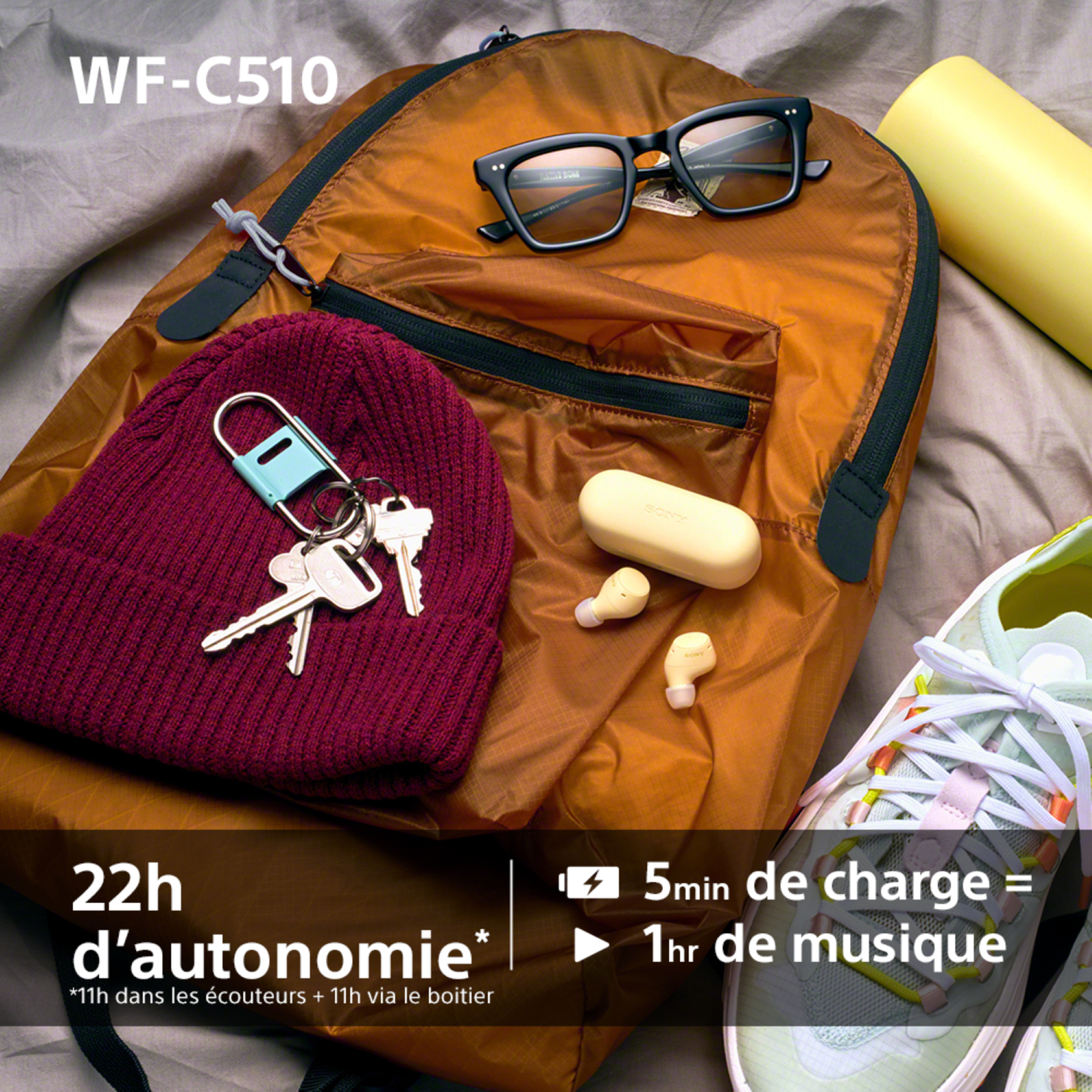 Voir la diapositive 6 : SONY Écouteurs WF C510 - Noir