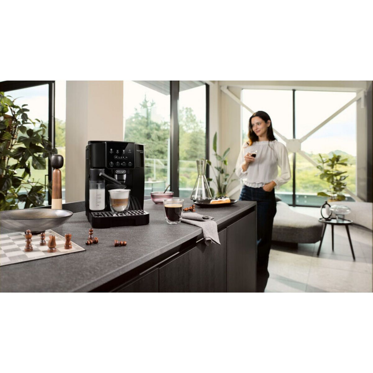 DELONGHI Expresso avec broyeur ECAM220.60.B - Noir