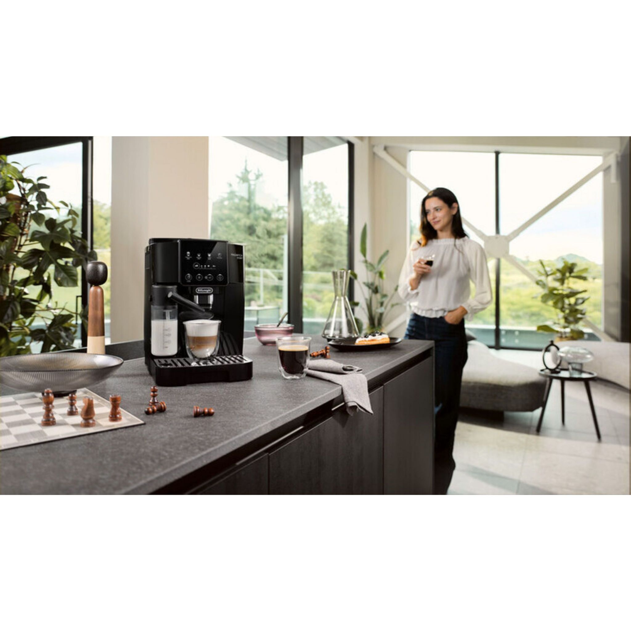 Voir la diapositive 12 : DELONGHI Expresso avec broyeur ECAM220.60.B - Noir