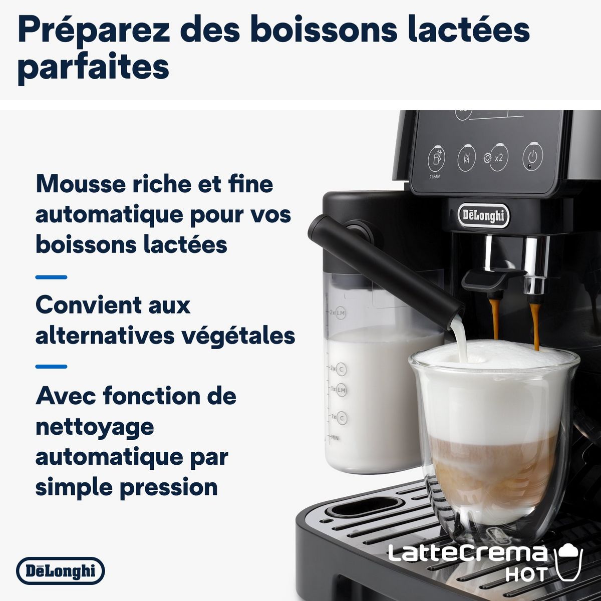 DELONGHI Expresso avec broyeur ECAM220.60.B - Noir