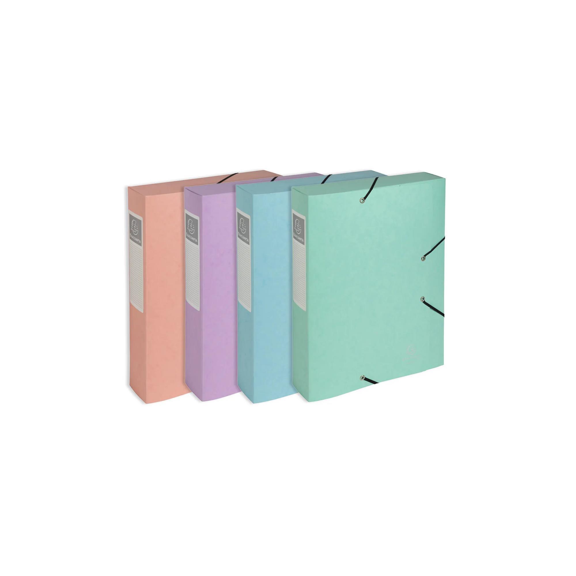 EXACOMPTA Boîte de Classement Collection pastel – Polypropylène, Dos 60 mm