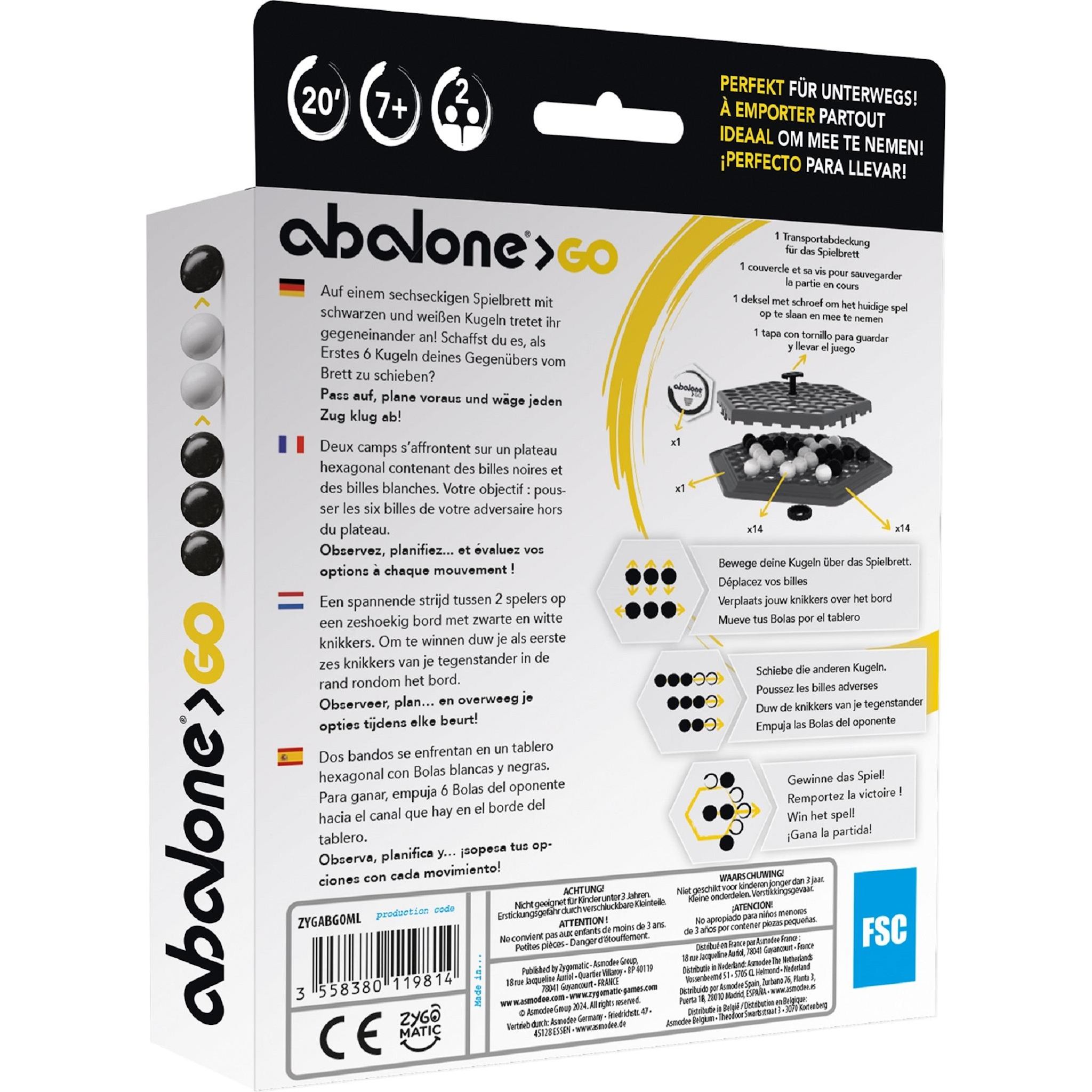 Voir la diapositive 4 : ASMODEE Jeu Abalone go