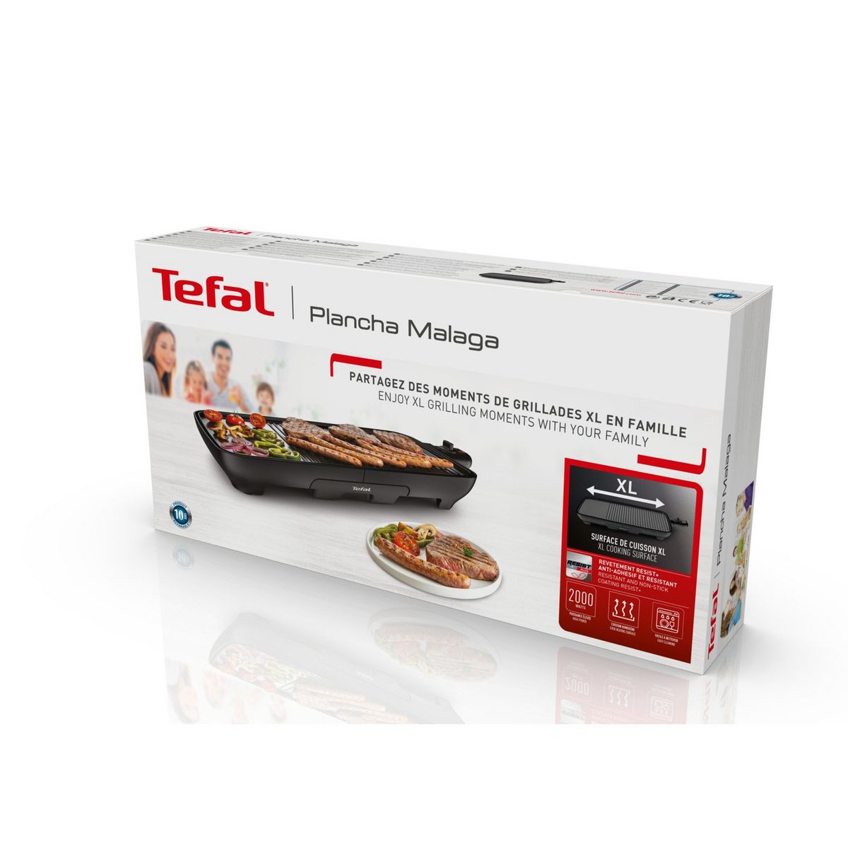 TEFAL Plancha grill TG391812 - Noir
