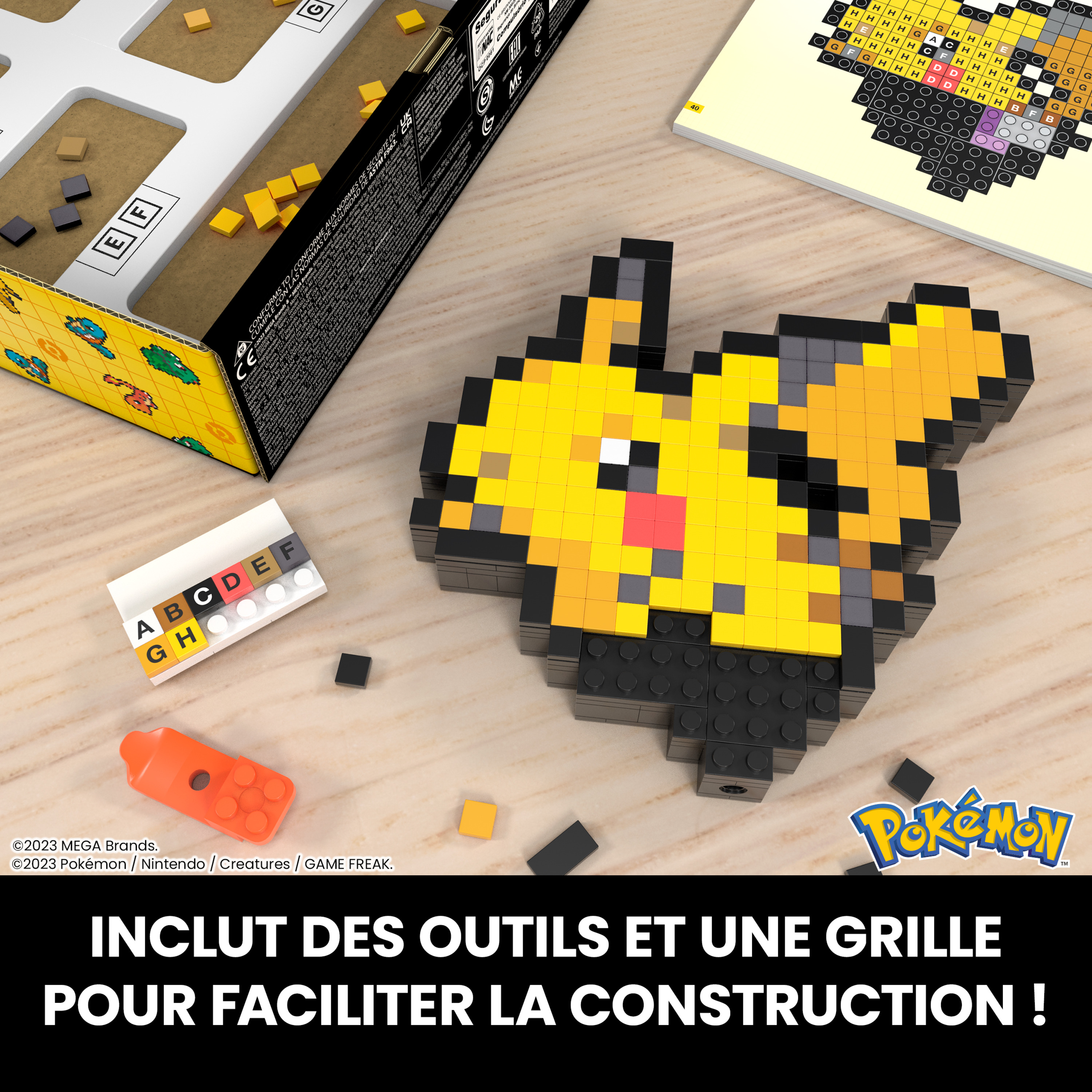 Voir la diapositive 4 : MATTEL Pixel Art Pikachu