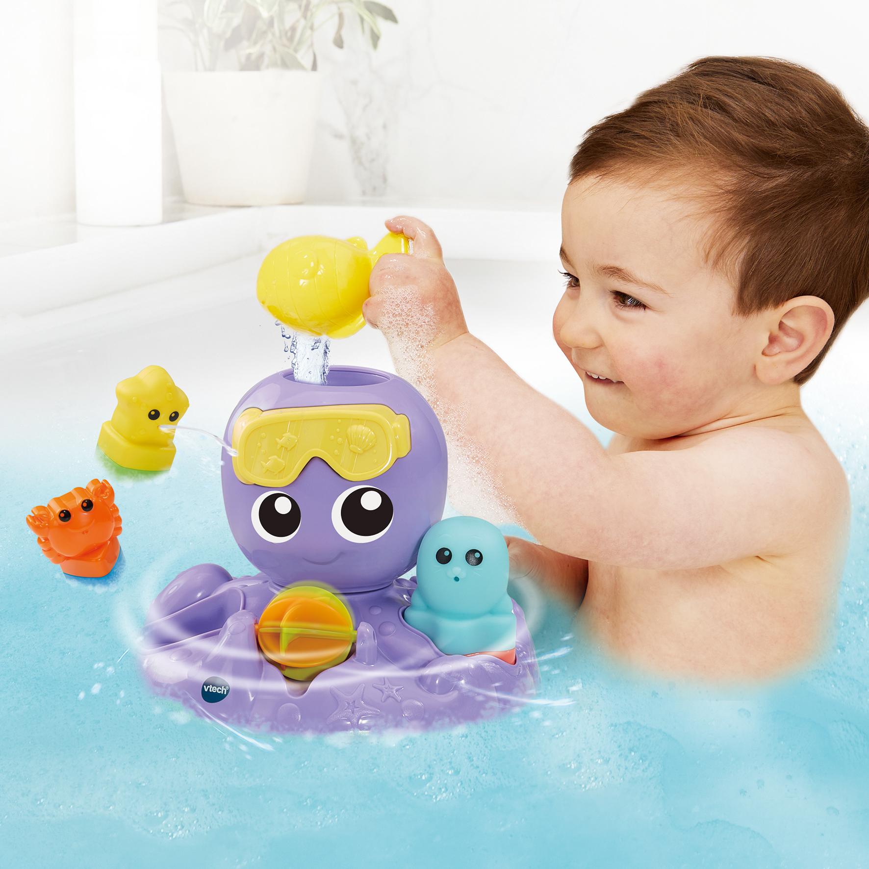 Voir la diapositive 4 : VTECH Julie ma Pieuvre Toupie de bain