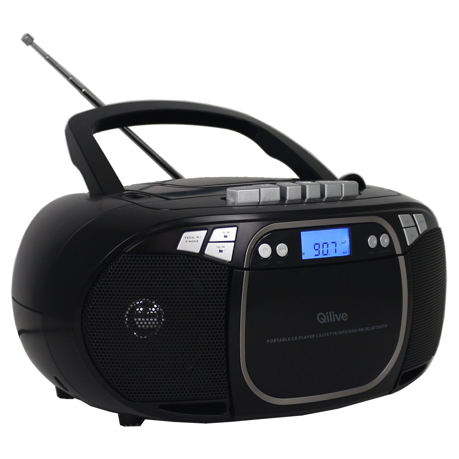 Voir la diapositive 2 : QILIVE Radio K7 CD Q1284 - Noir