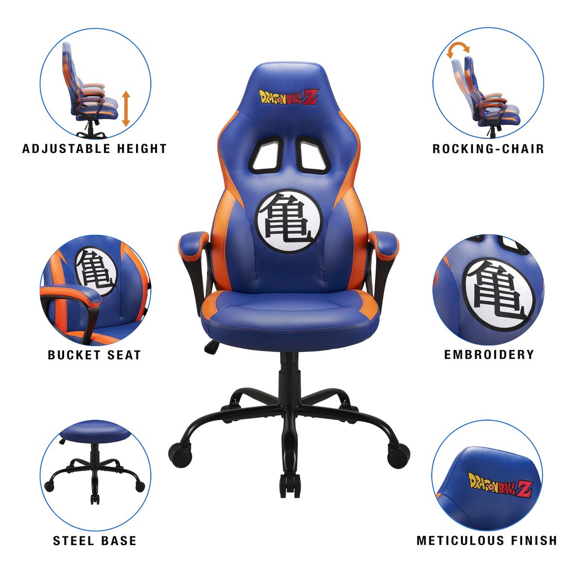 Siege Gaming Dragon Ball Z Bleu et Orange