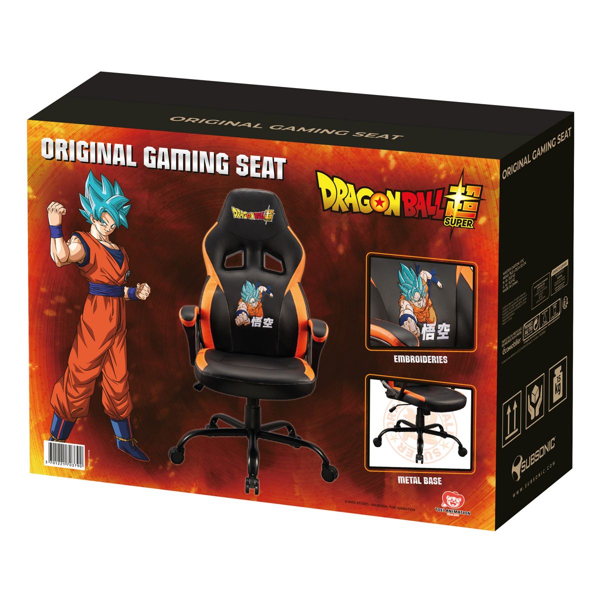 Siege Gaming Dragon Ball Super Noir et Orange