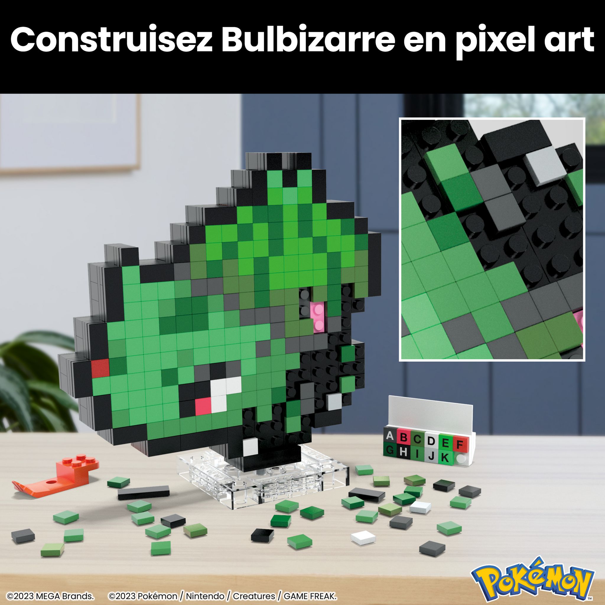 Voir la diapositive 4 : MATTEL Pixel Art Bulbizarre