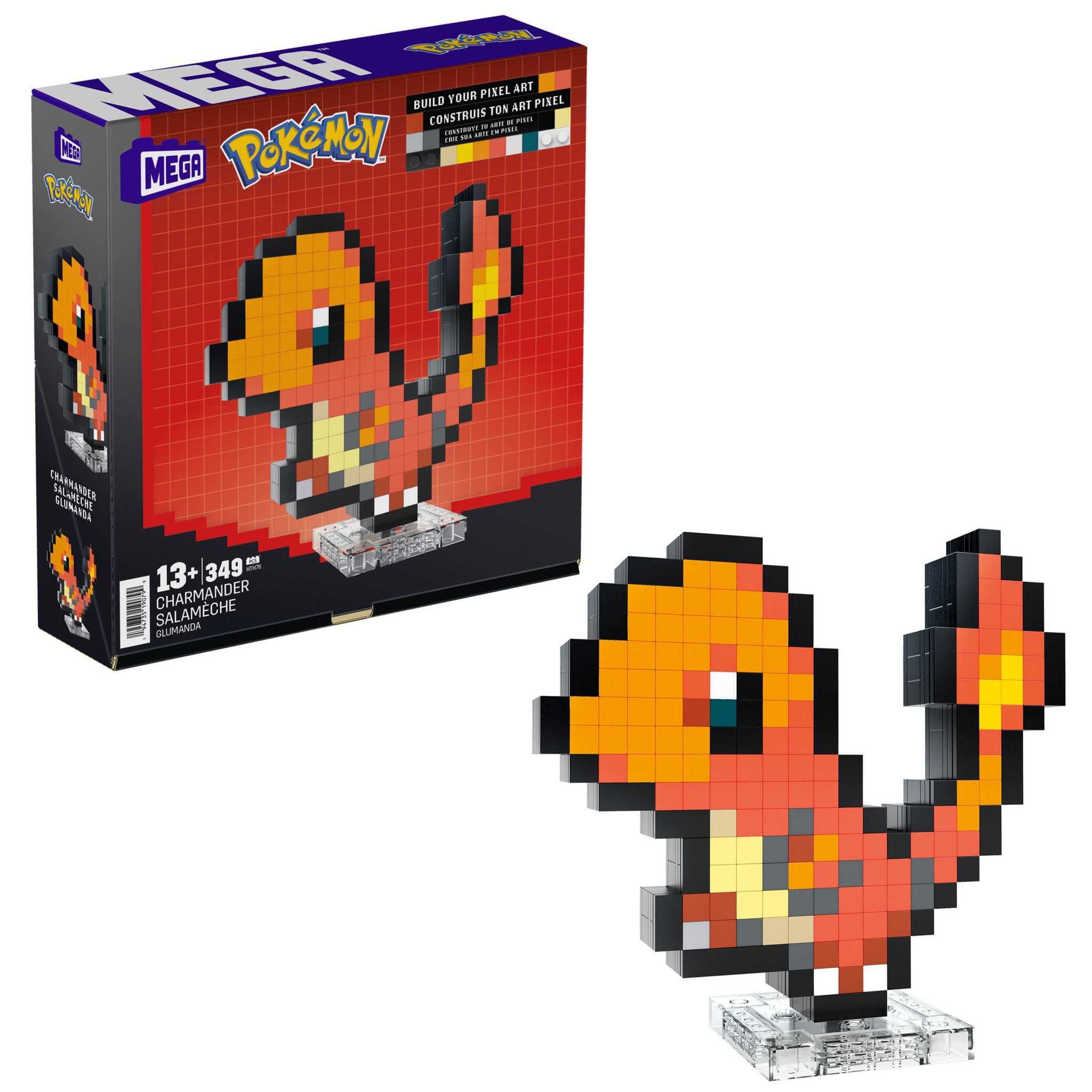 Voir la diapositive 4 : MATTEL Pixel Art Salamèche
