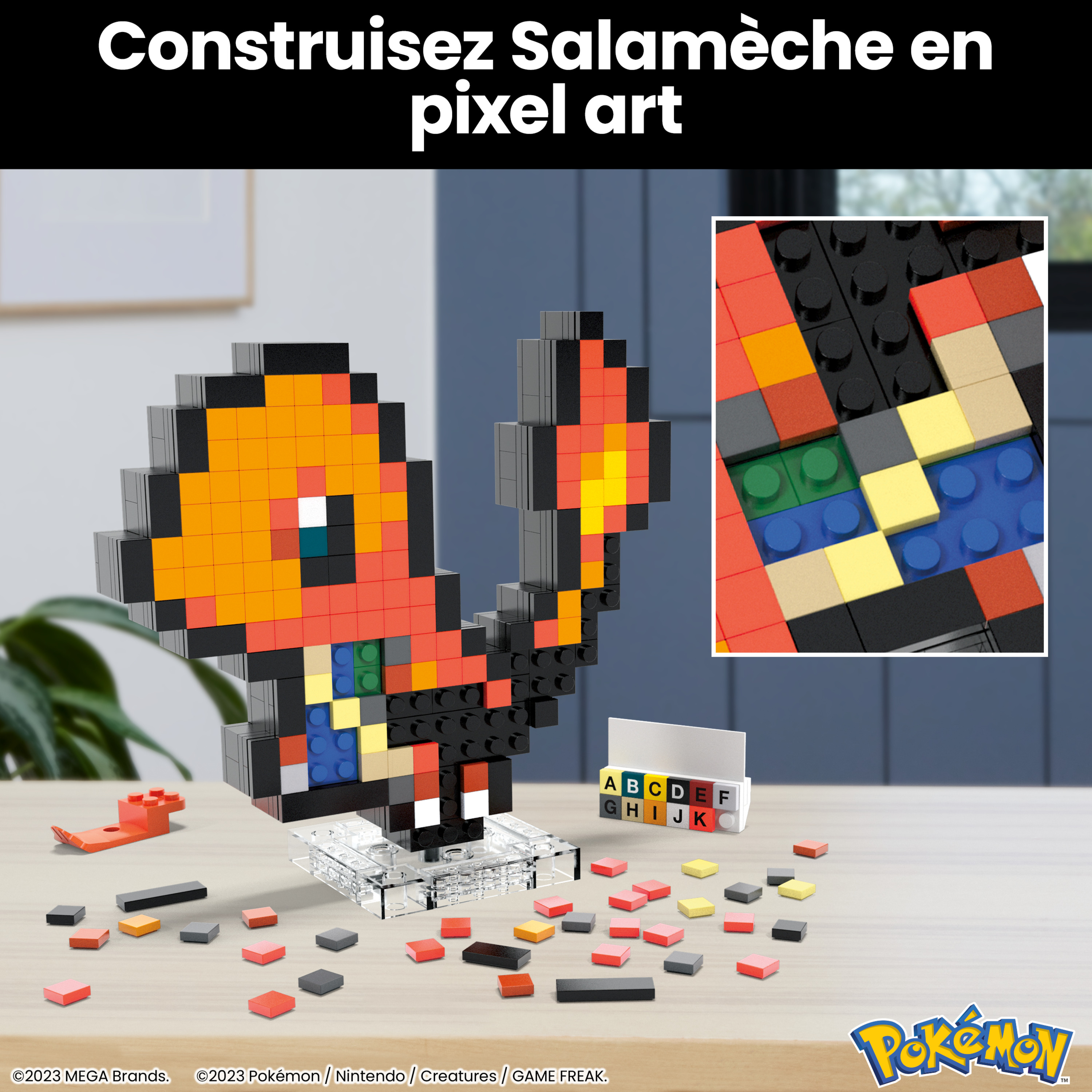 Voir la diapositive 7 : MATTEL Pixel Art Salamèche
