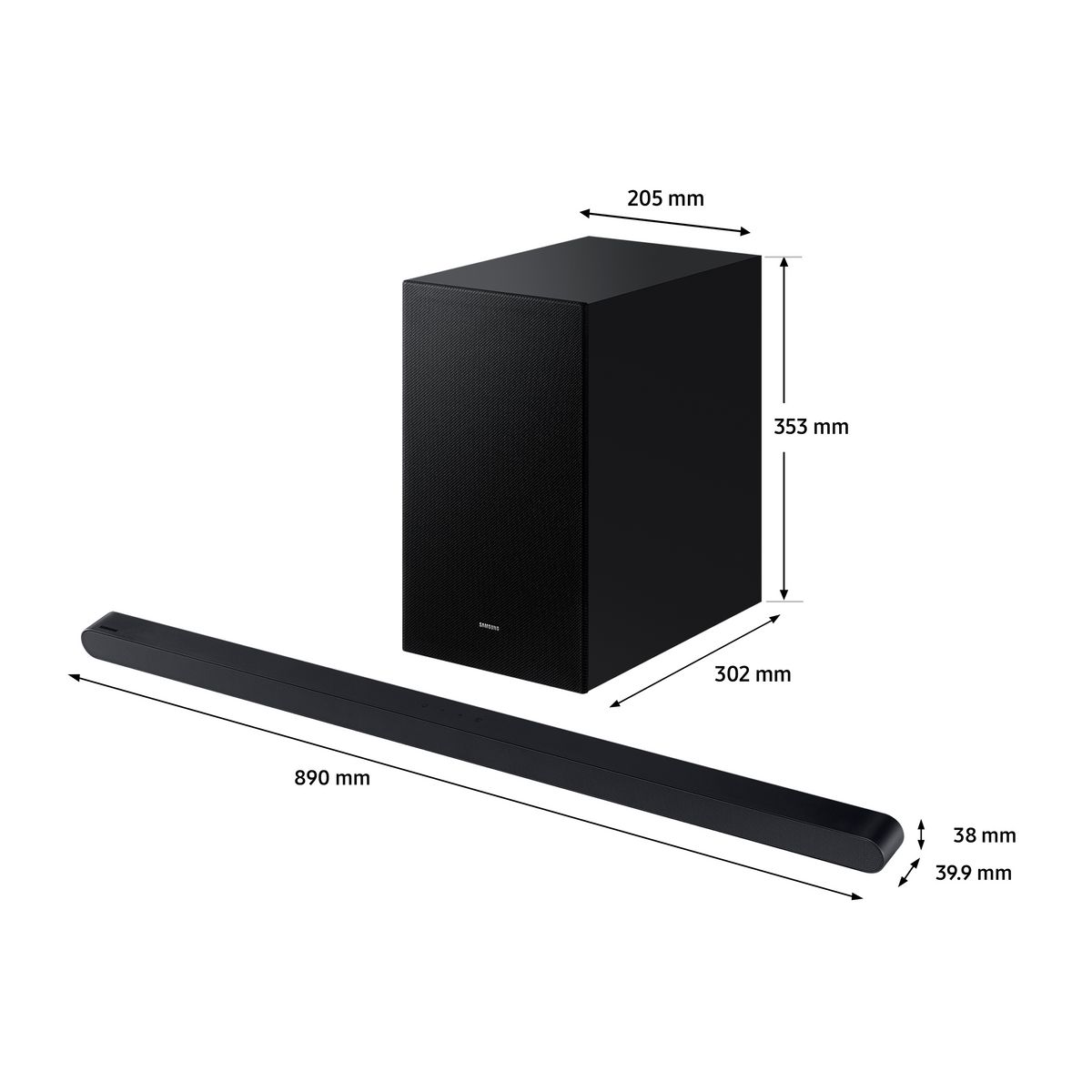 SAMSUNG Barre de son HW-S710D - Noir