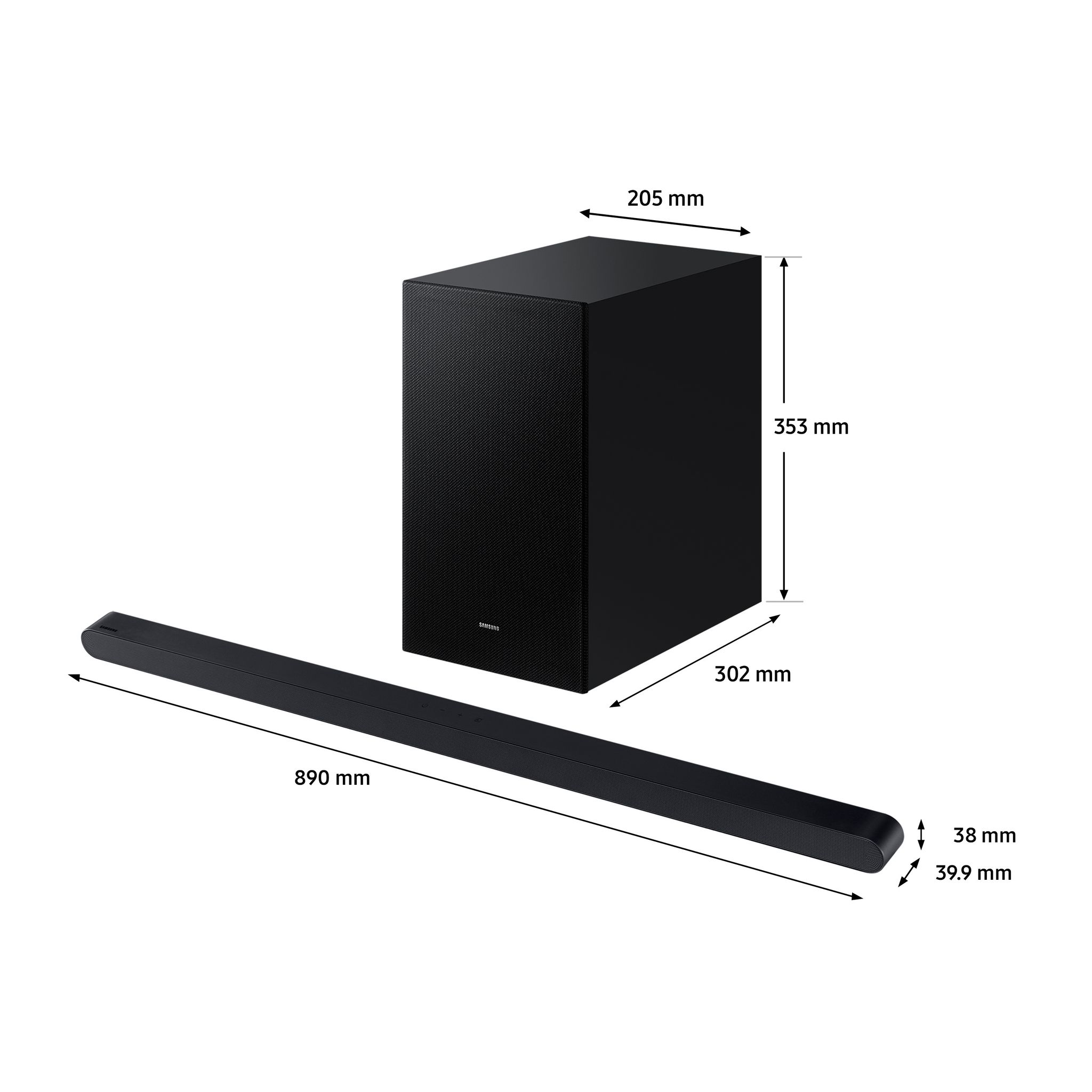 Voir la diapositive 2 : SAMSUNG Barre de son HW-S710D - Noir