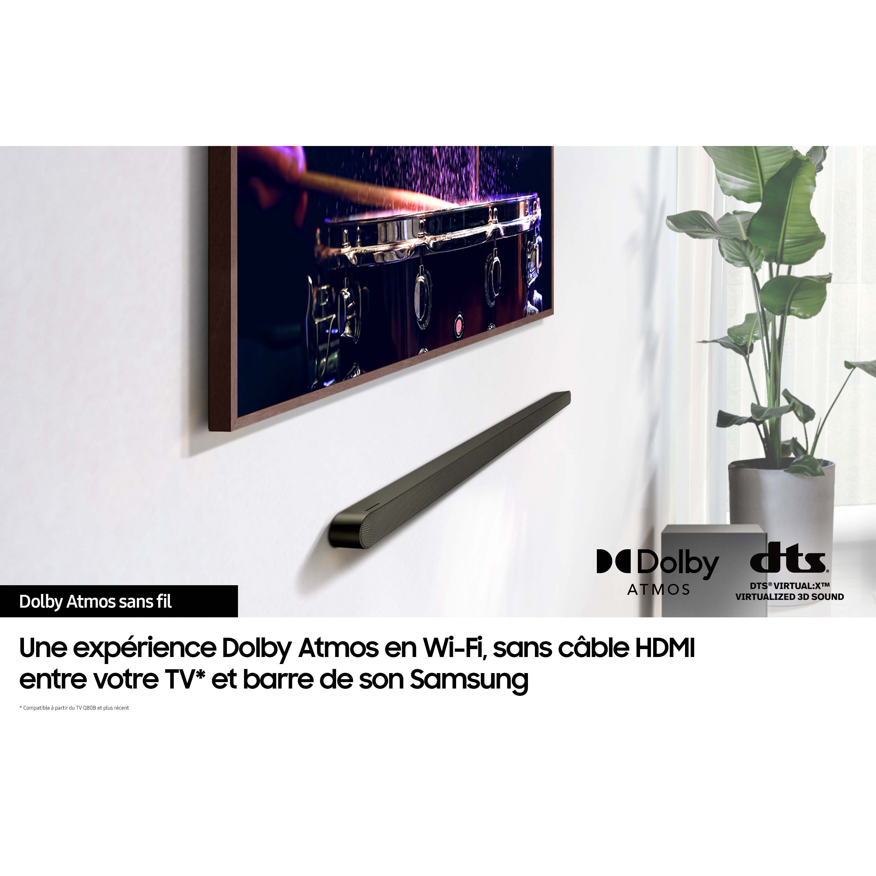 Voir la diapositive 4 : SAMSUNG Barre de son HW-S710D - Noir