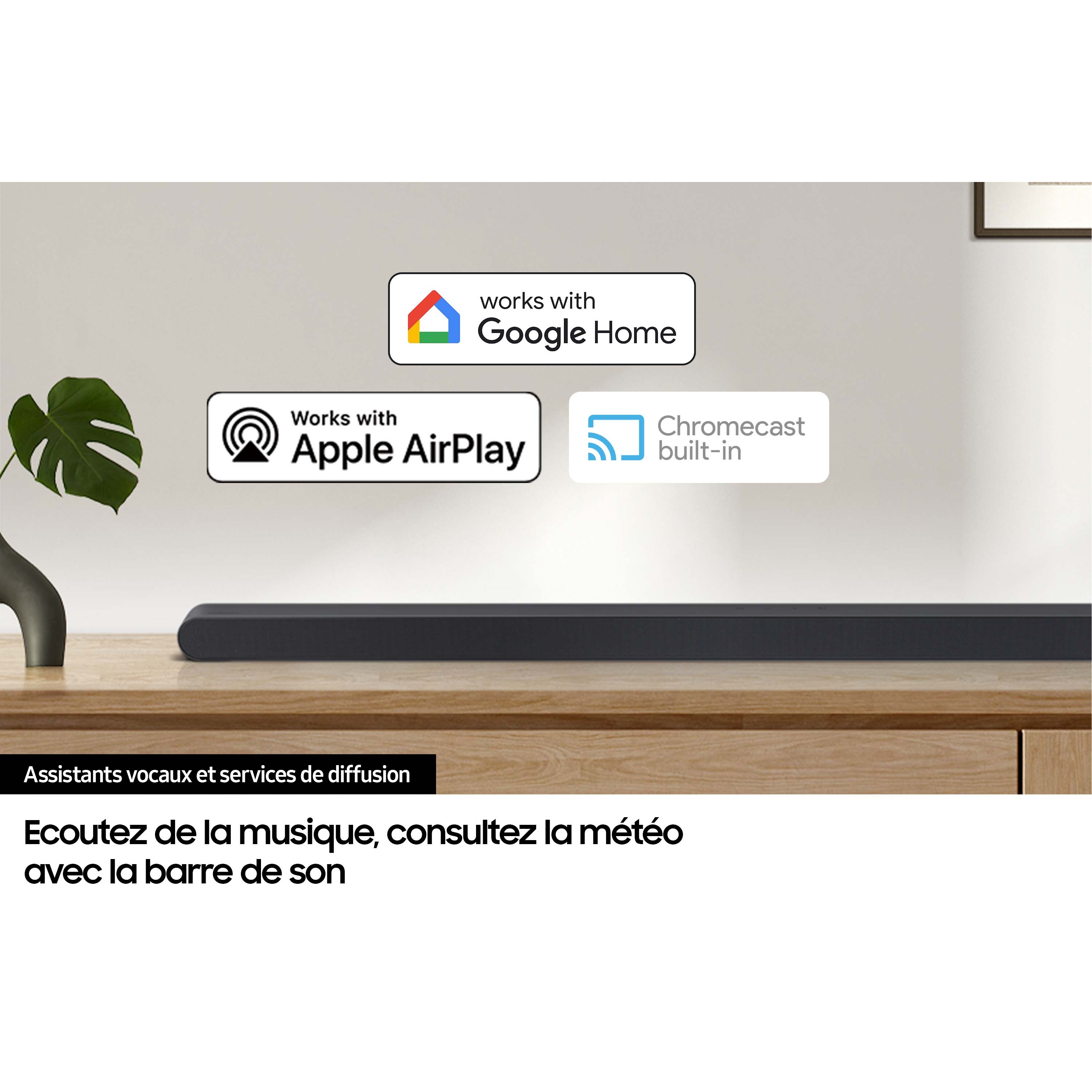 Voir la diapositive 7 : SAMSUNG Barre de son HW-S710D - Noir
