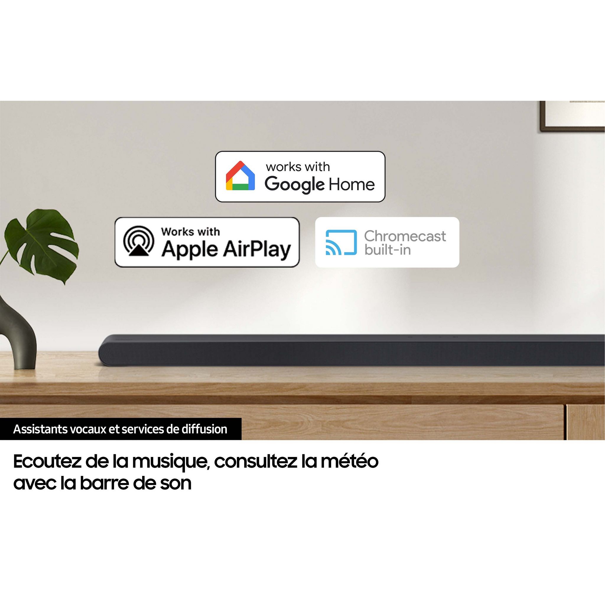 Voir la diapositive 7 : SAMSUNG Barre de son HW-S710D - Noir