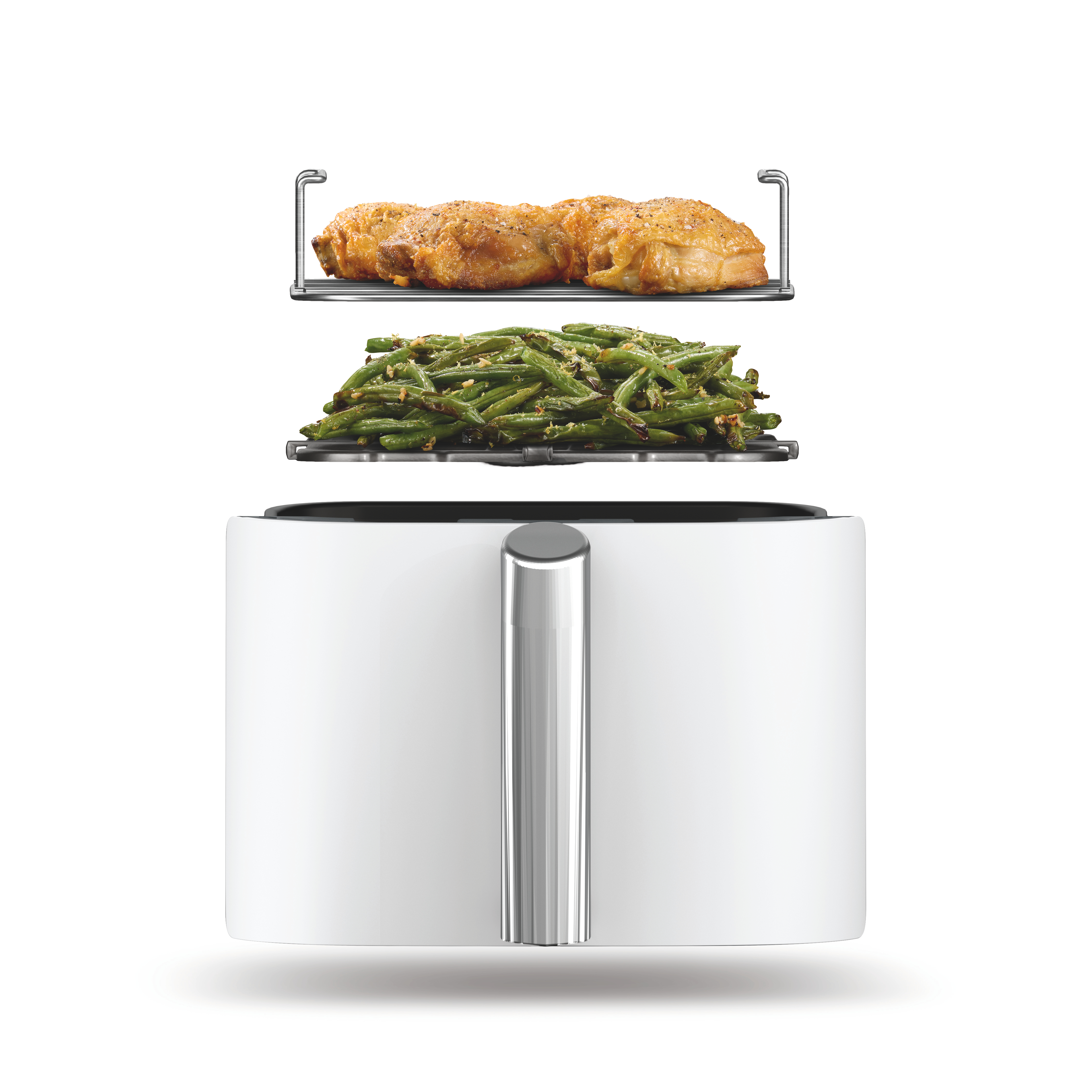 Voir la diapositive 5 : NINJA Friteuse électrique sans huile à air chaud SL400EUWH - Blanc