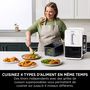 Voir la diapositive 8 : NINJA Friteuse électrique sans huile à air chaud SL400EUWH - Blanc