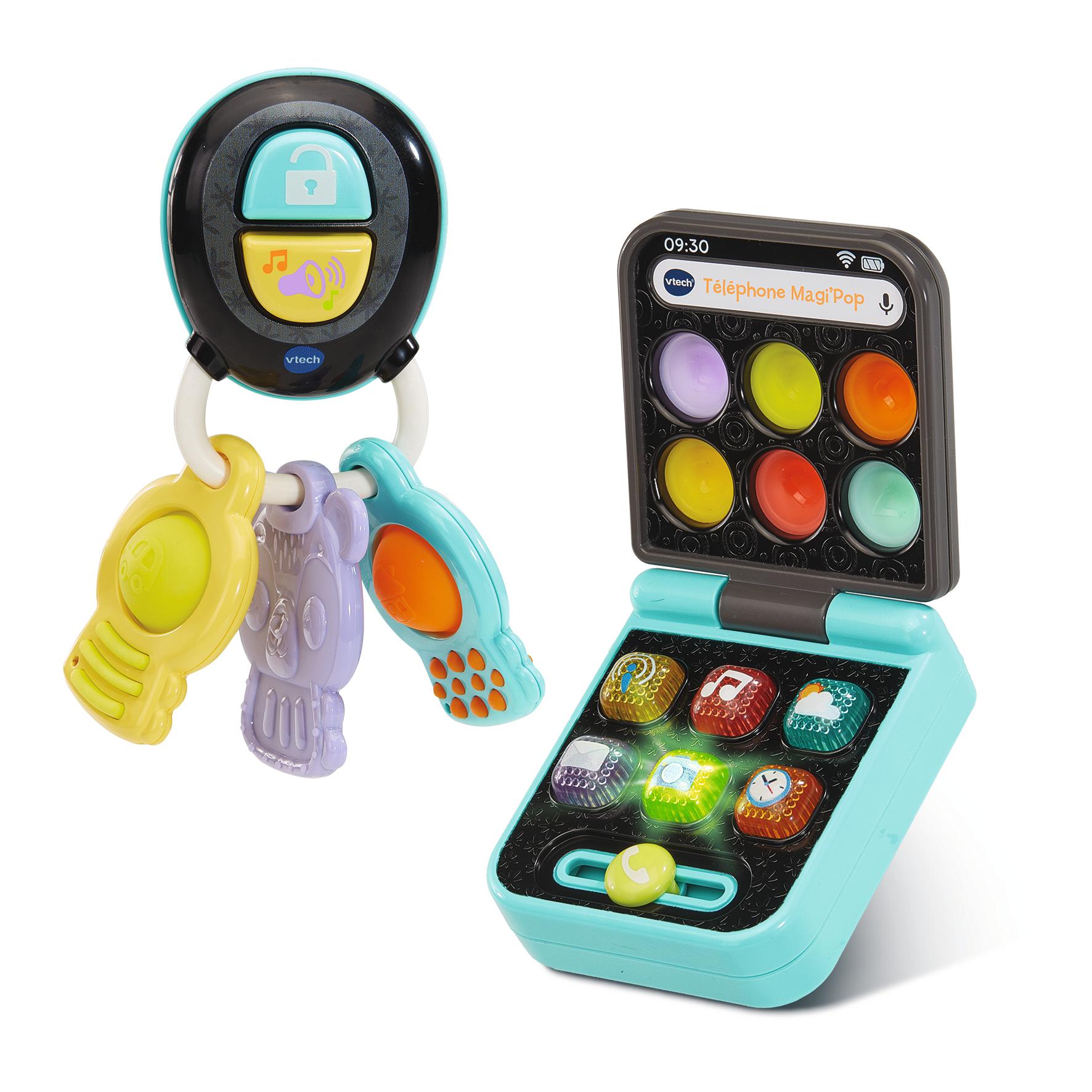 Voir la diapositive 2 : VTECH Coffret Clés et téléphone MagicPop