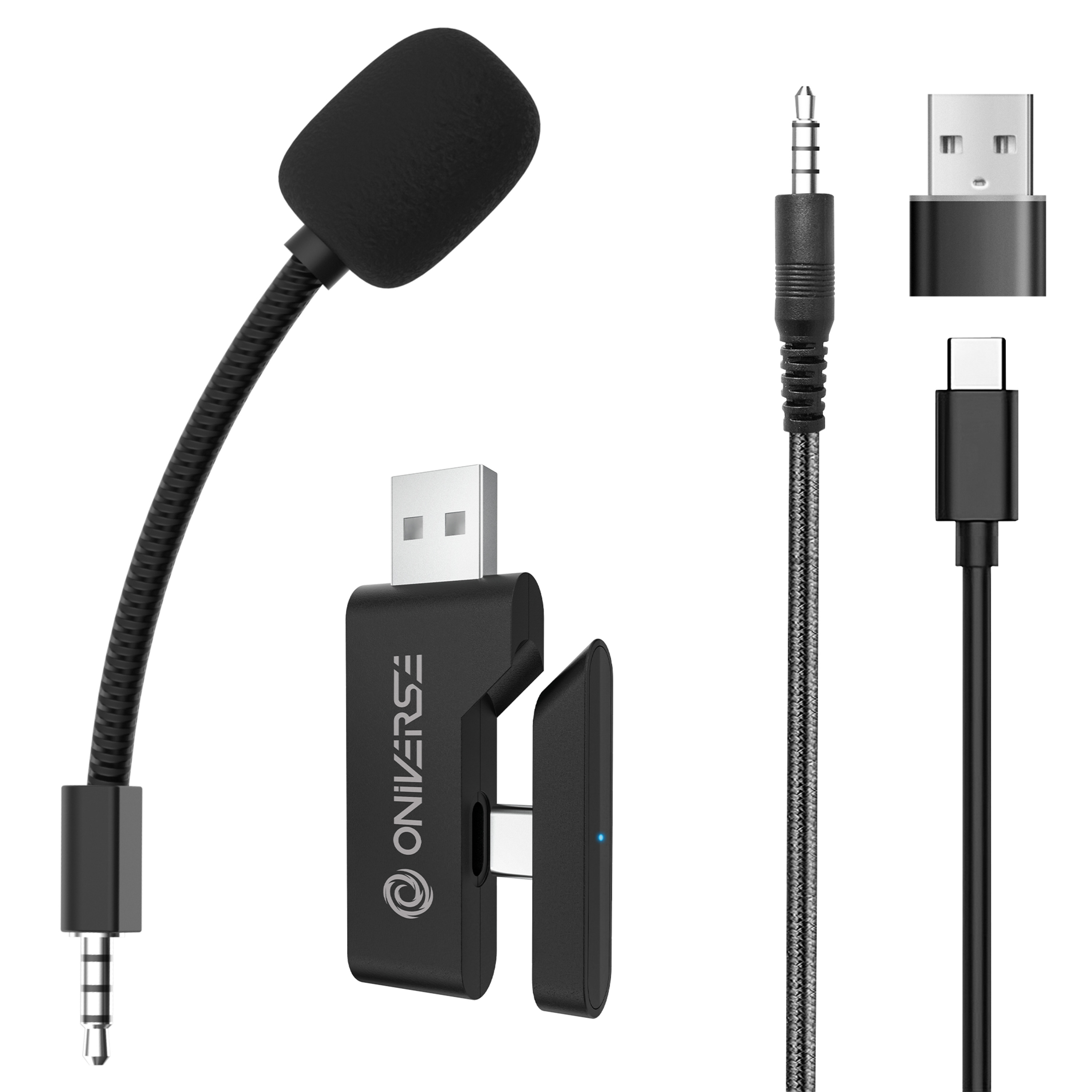 Voir la diapositive 6 : ONIVERSE Casque gaming sans fil Polaris Multiplateforme Noir