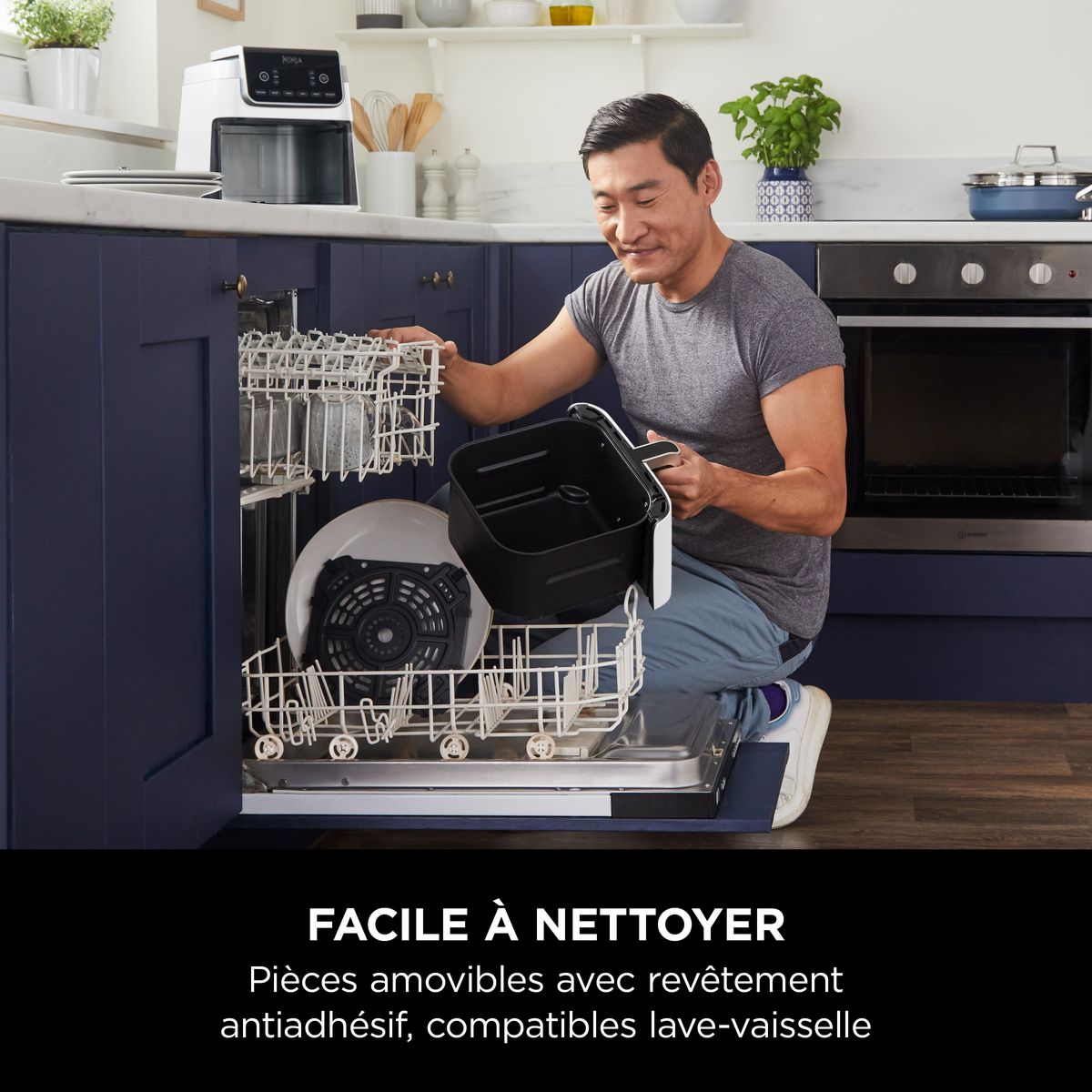 NINJA Friteuse électrique sans huile à air chaud AF180EUWH - Blanc