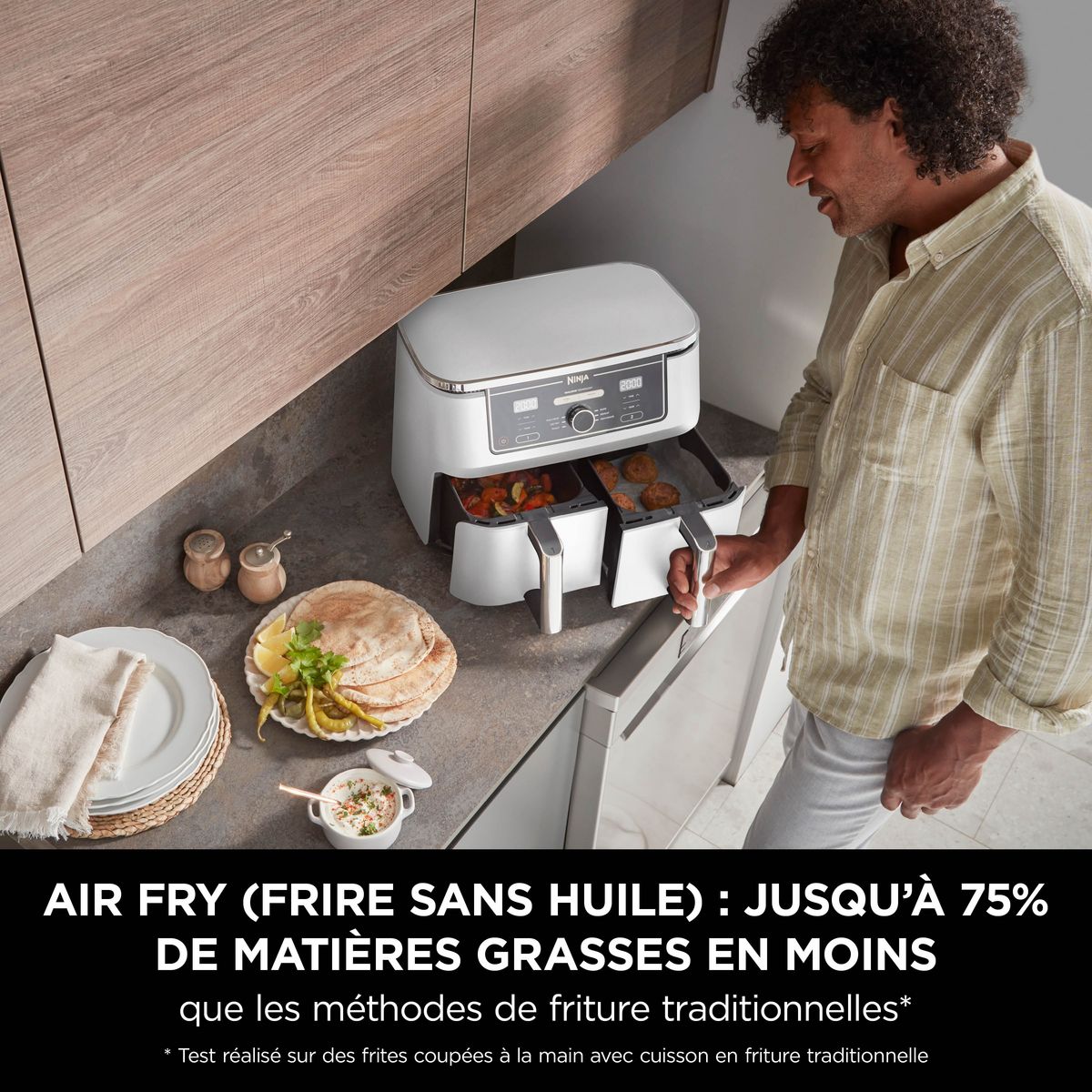 NINJA Friteuse sans huile à air chaud AF400EUWH - Blanc