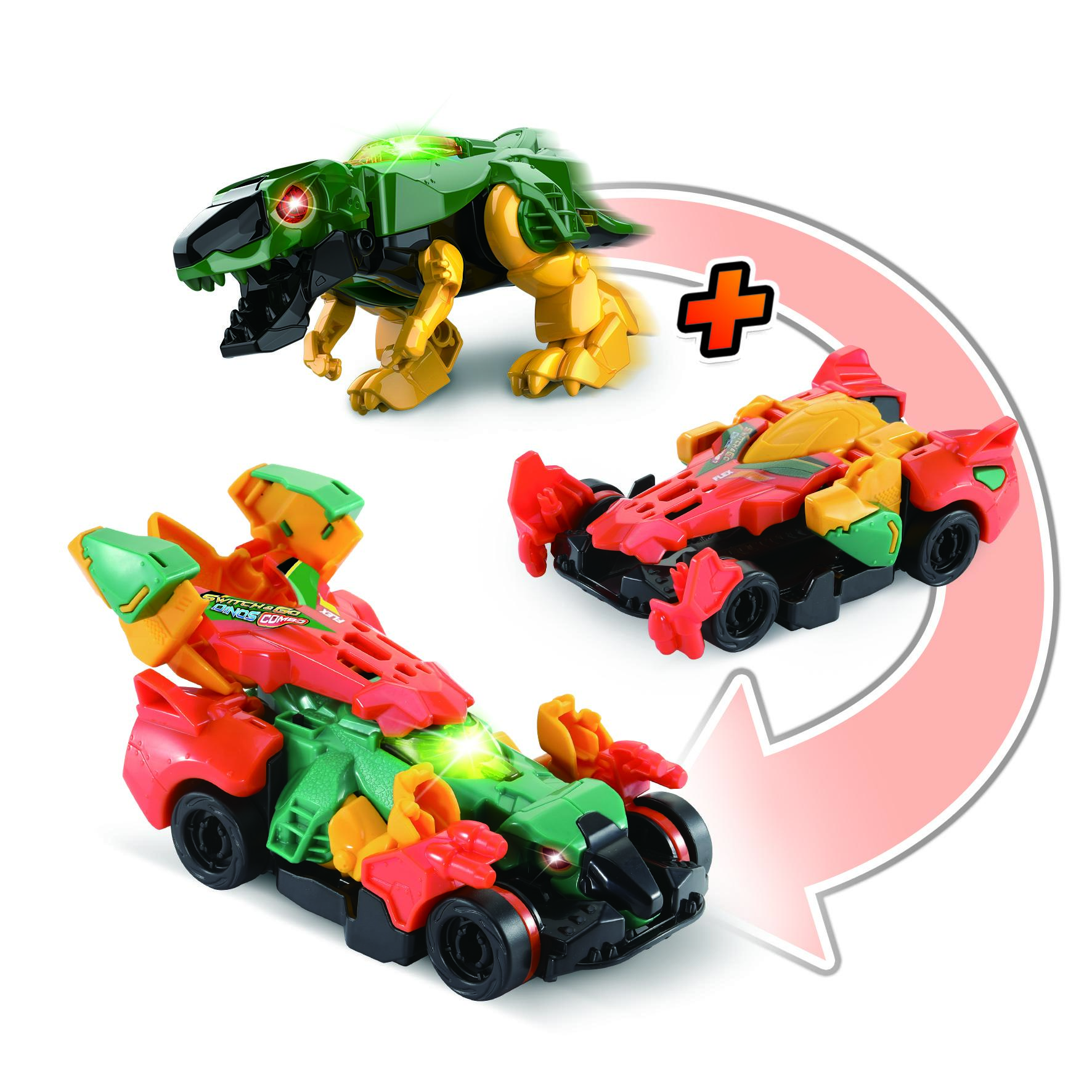 Voir la diapositive 5 : VTECH Véhicule Petits Switch and Go Dinos Combo