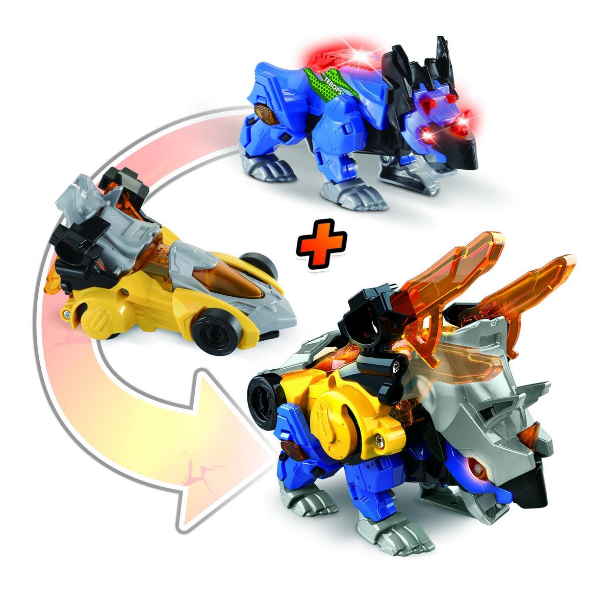 VTECH Véhicule Petits Switch and Go Dinos Combo