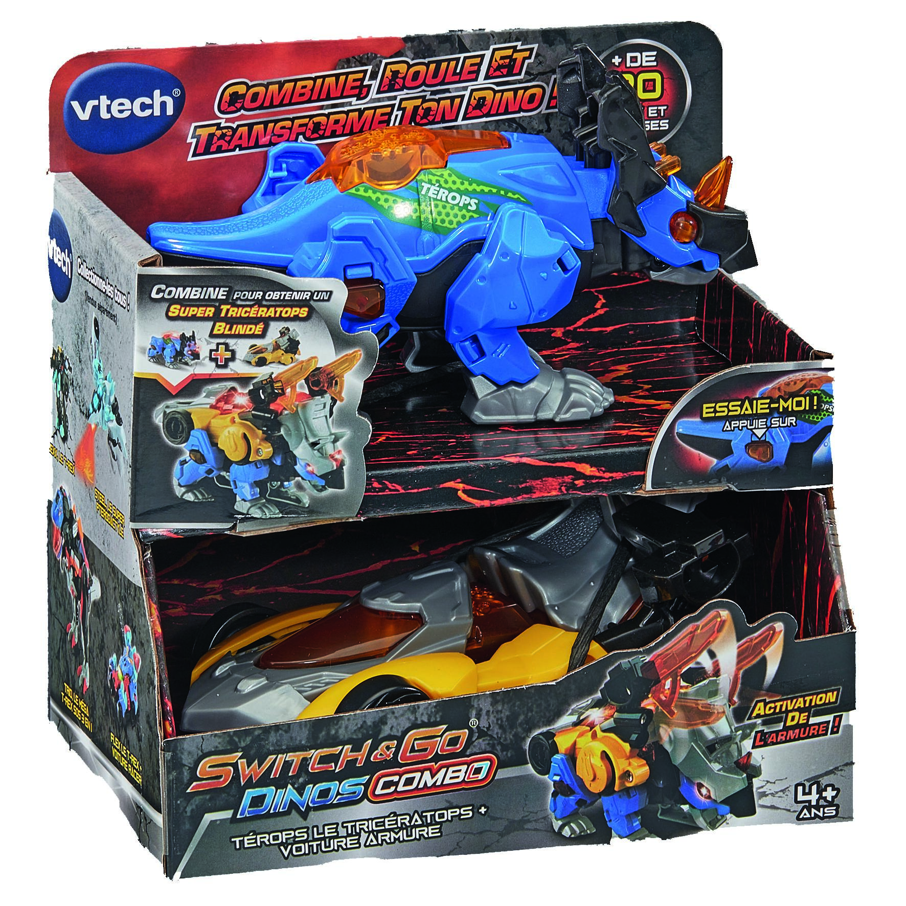 Voir la diapositive 9 : VTECH Véhicule Petits Switch and Go Dinos Combo