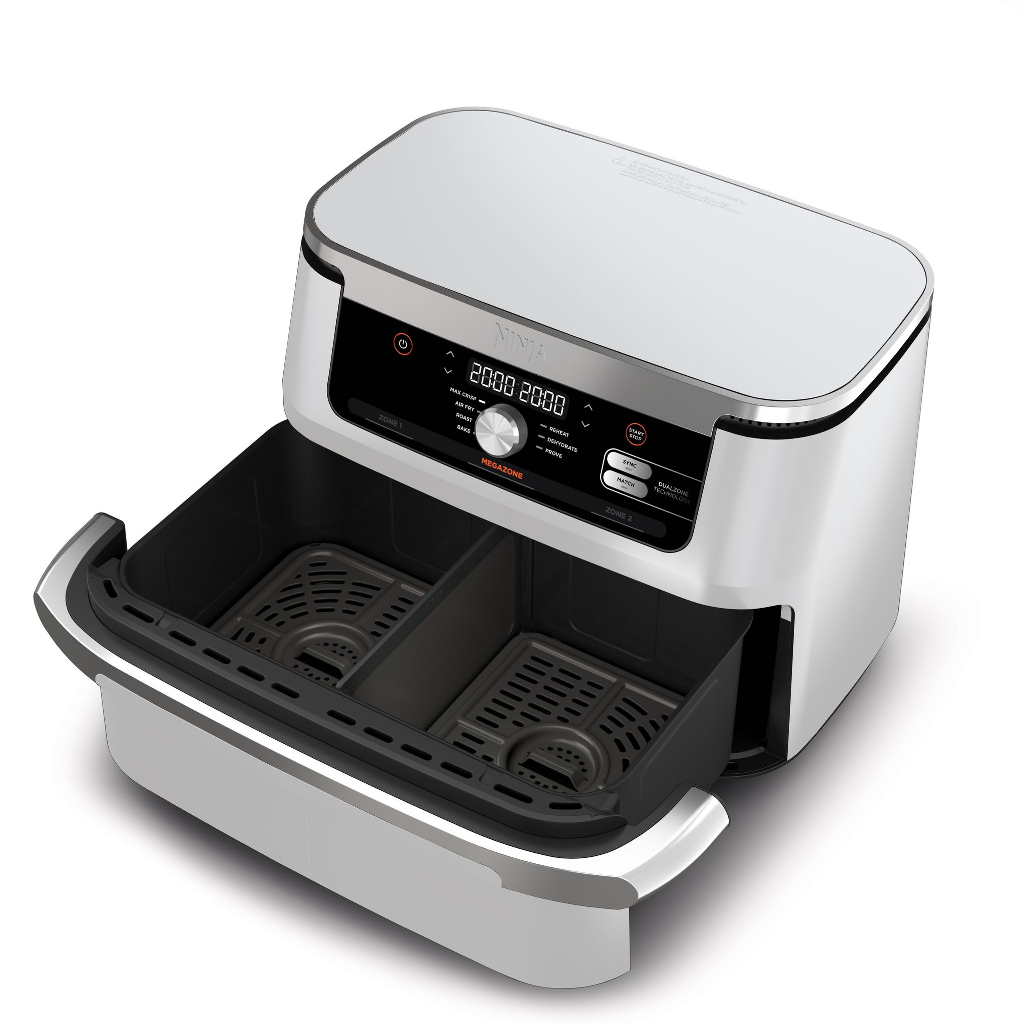 Voir la diapositive 3 : NINJA Friteuse électrique sans huile à air chaud AF500EUWH - Blanc