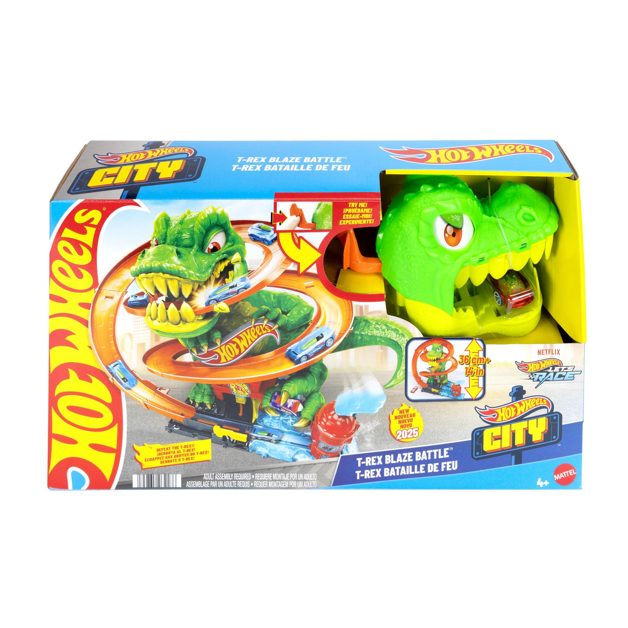 MATTEL Circuit T-Rex bataille de feu - Hot Wheels