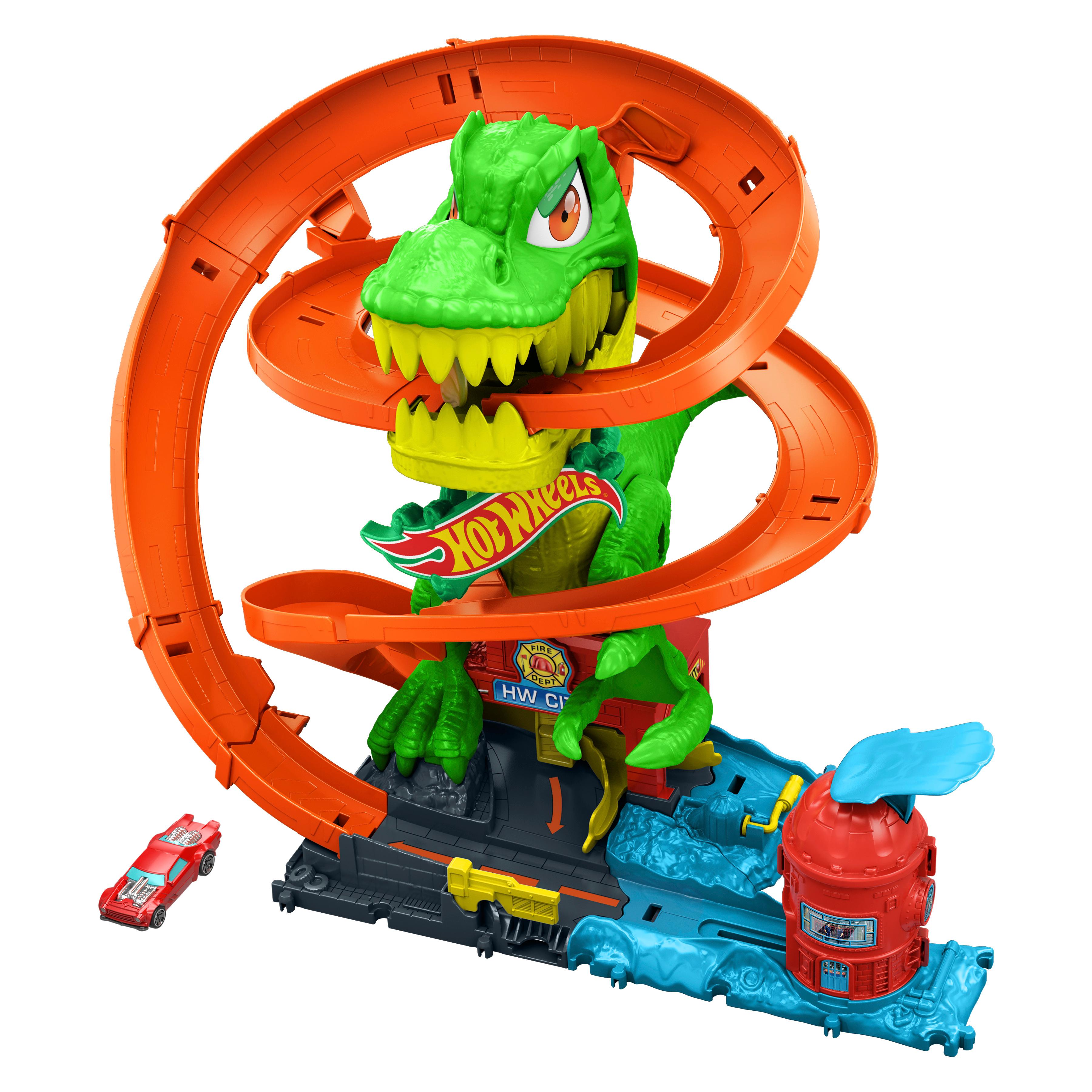 Voir la diapositive 2 : MATTEL Circuit T-Rex bataille de feu - Hot Wheels