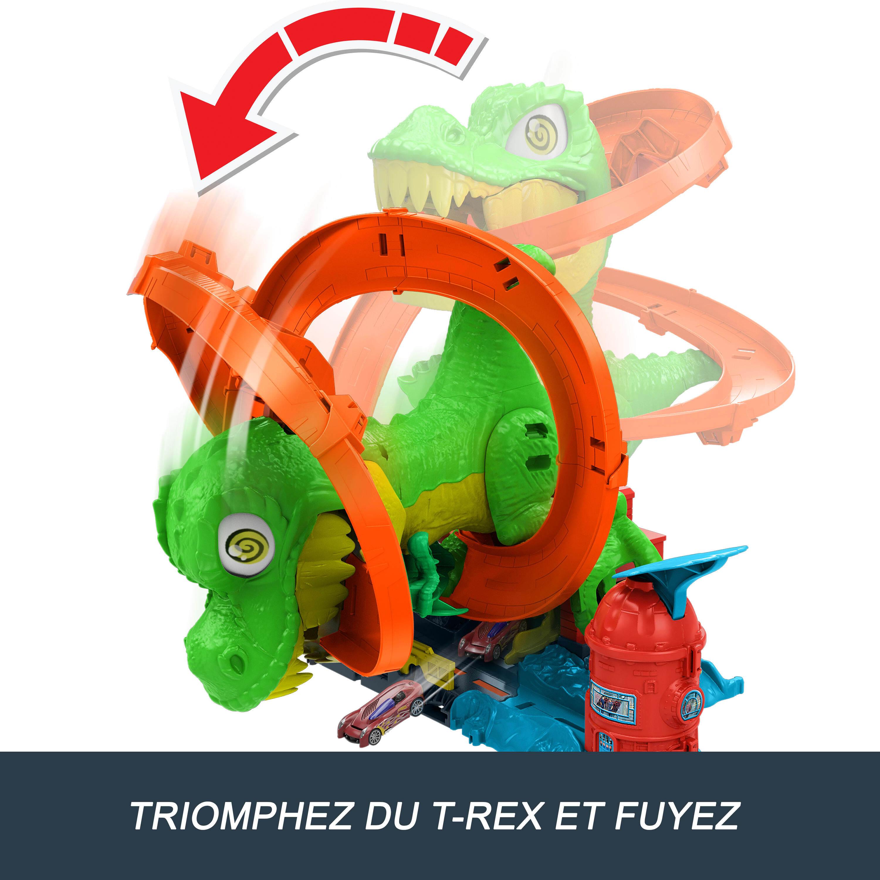 Voir la diapositive 7 : MATTEL Circuit T-Rex bataille de feu - Hot Wheels