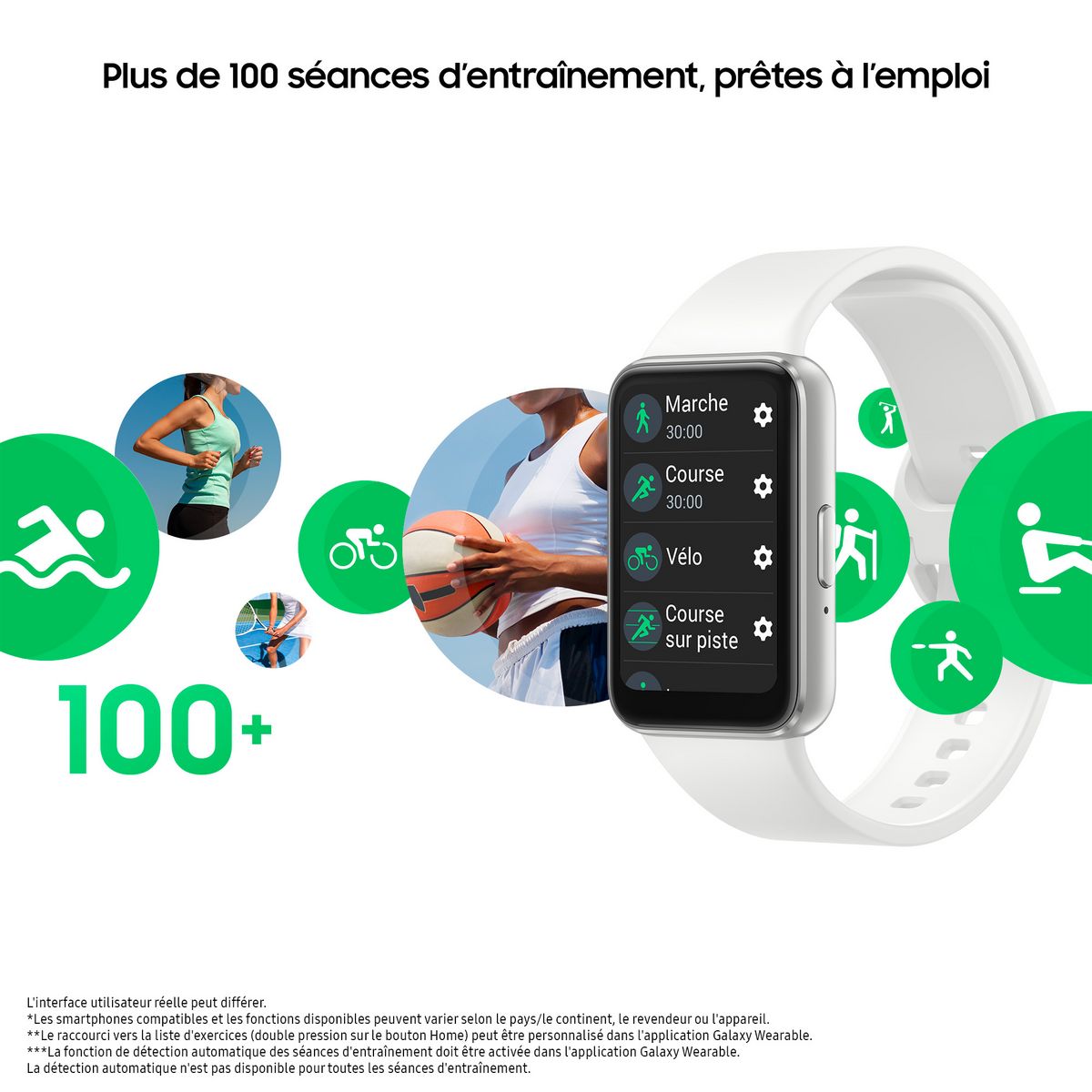 SAMSUNG Montre connectée Galaxy Fit3 - Silver