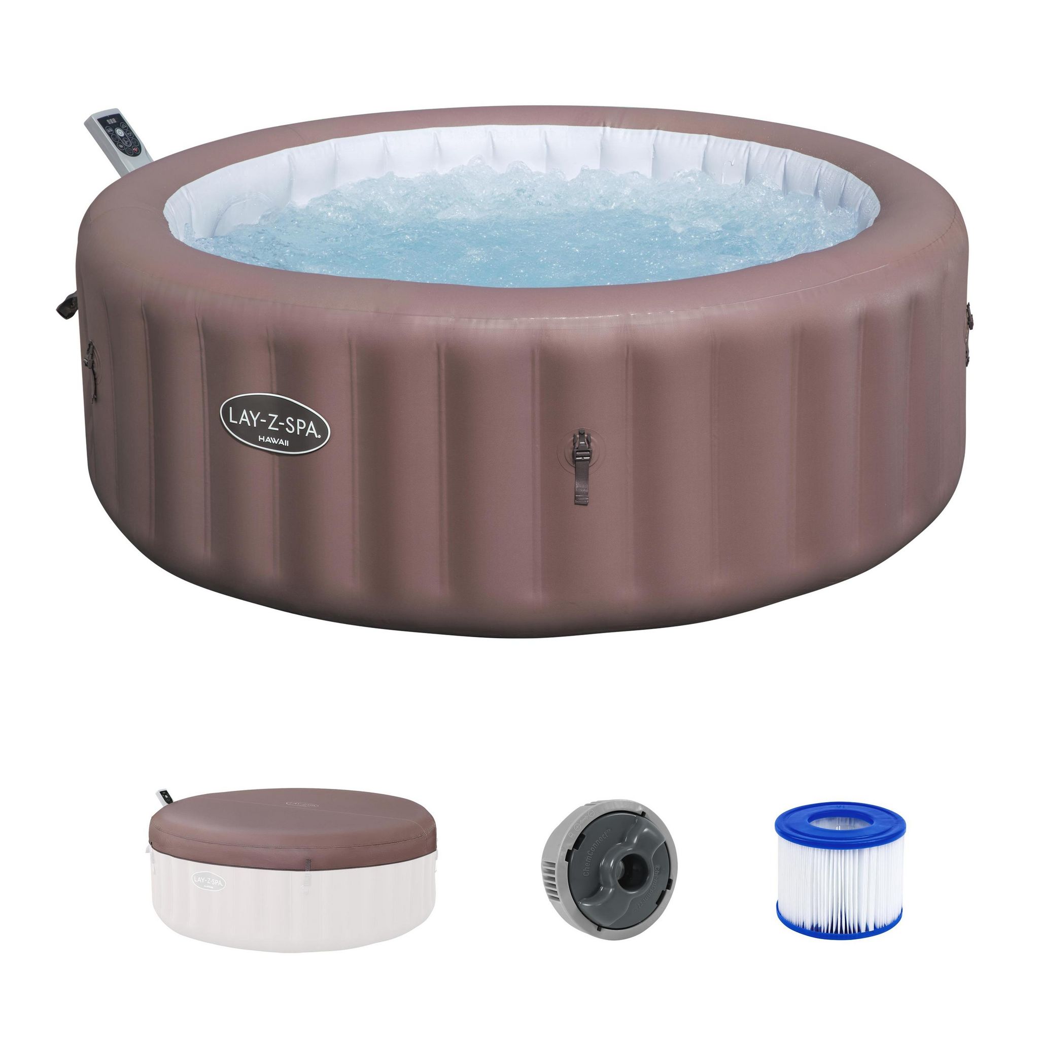 BESTWAY Spa New Hawaï 1m96 x H71 cm terracotta