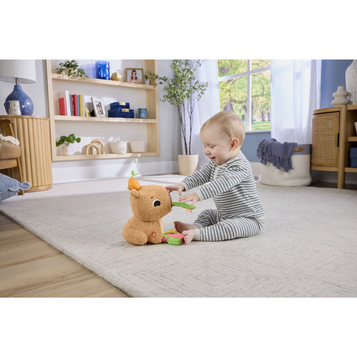 MATTEL Peluche Mon Capybara Calins Fisher Price