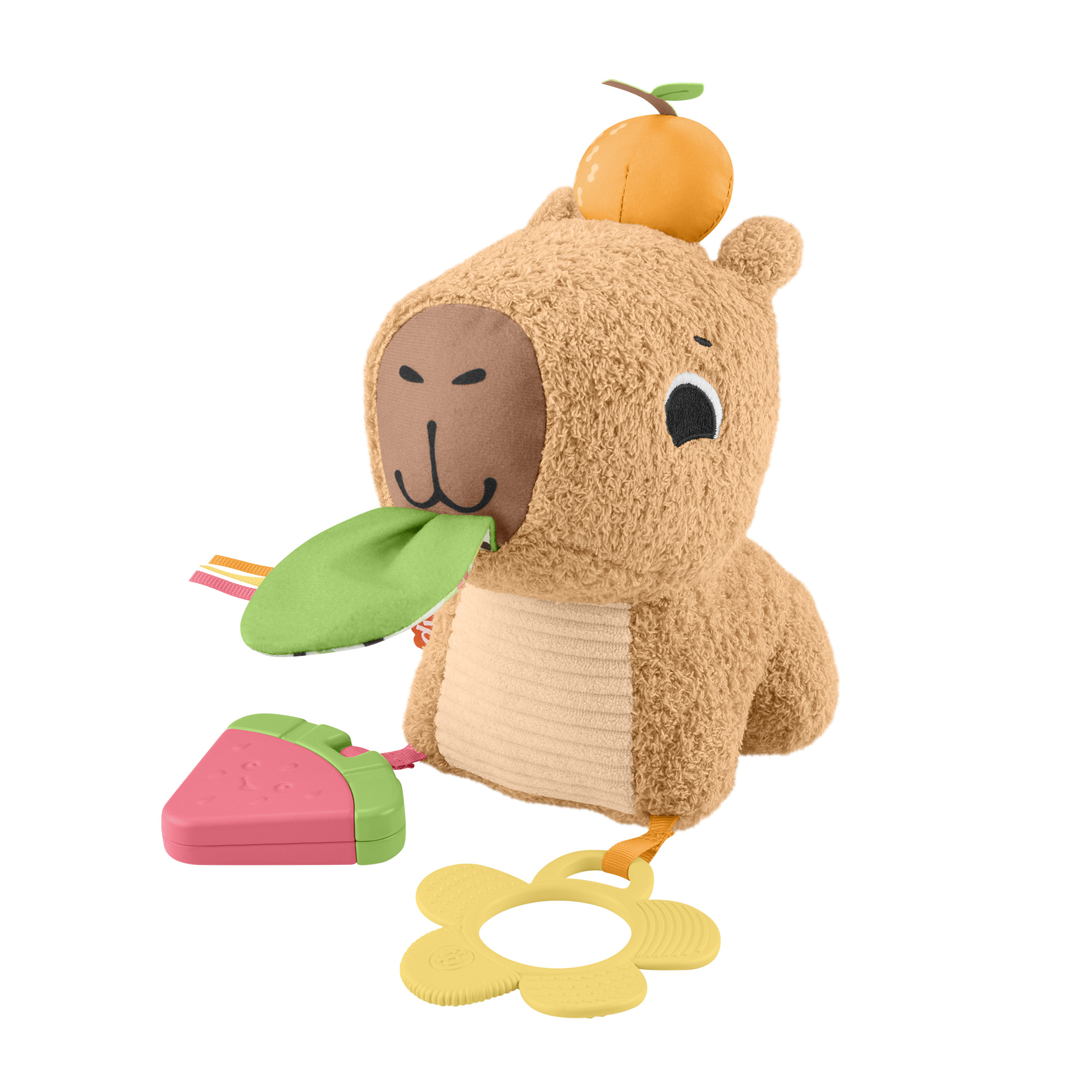 Voir la diapositive 7 : MATTEL Peluche Mon Capybara Calins Fisher Price