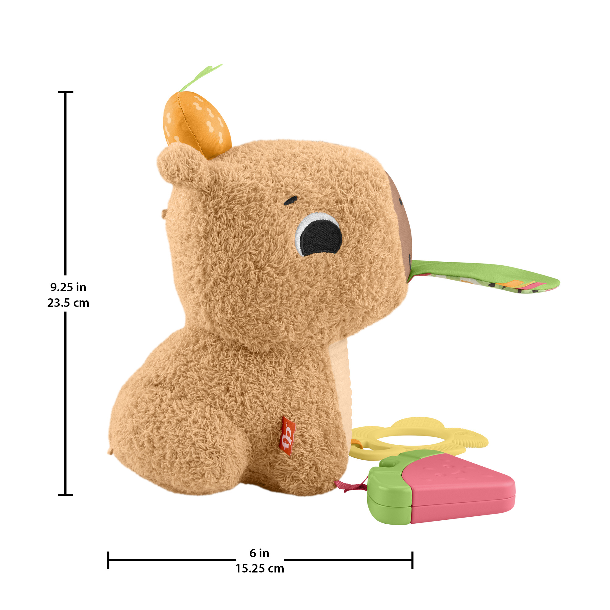 Voir la diapositive 8 : MATTEL Peluche Mon Capybara Calins Fisher Price