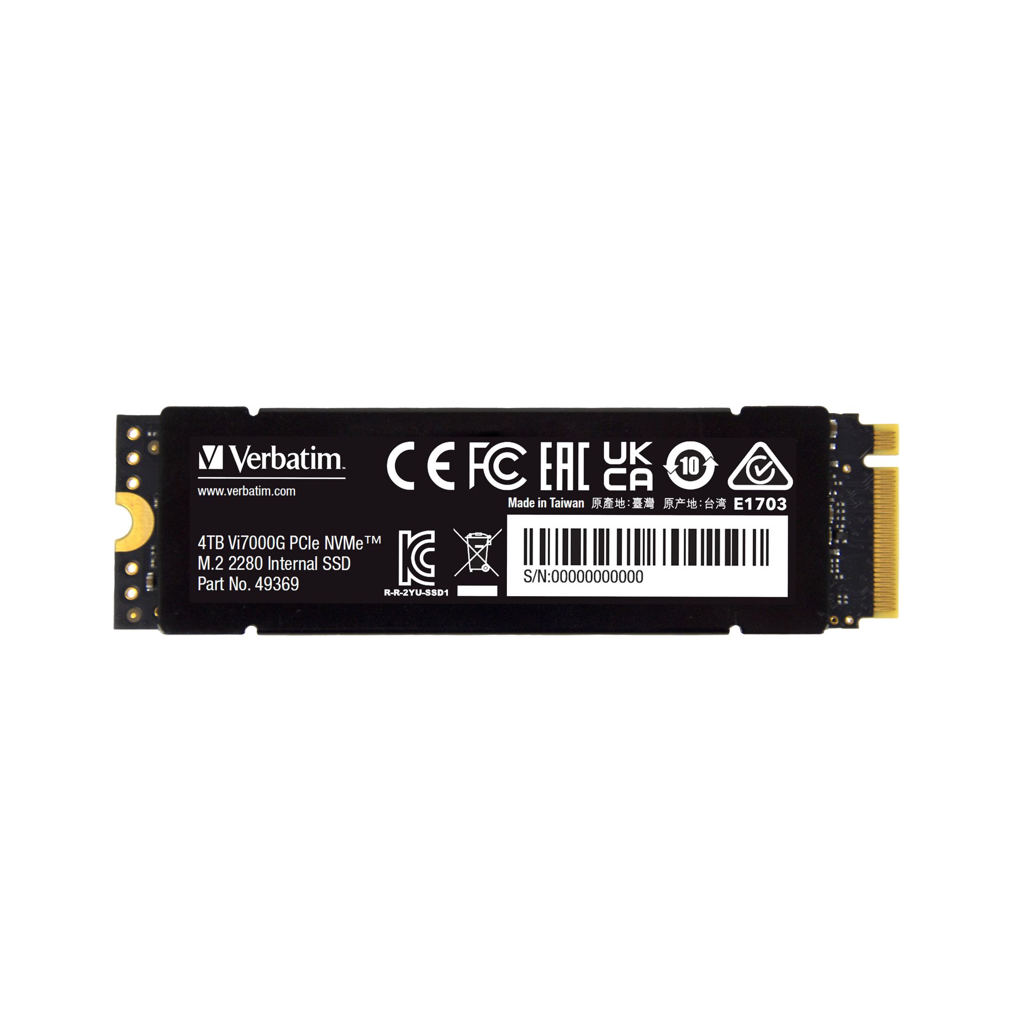 Voir la diapositive 3 : VERBATIM Disque SSD VI700G M2 4TO