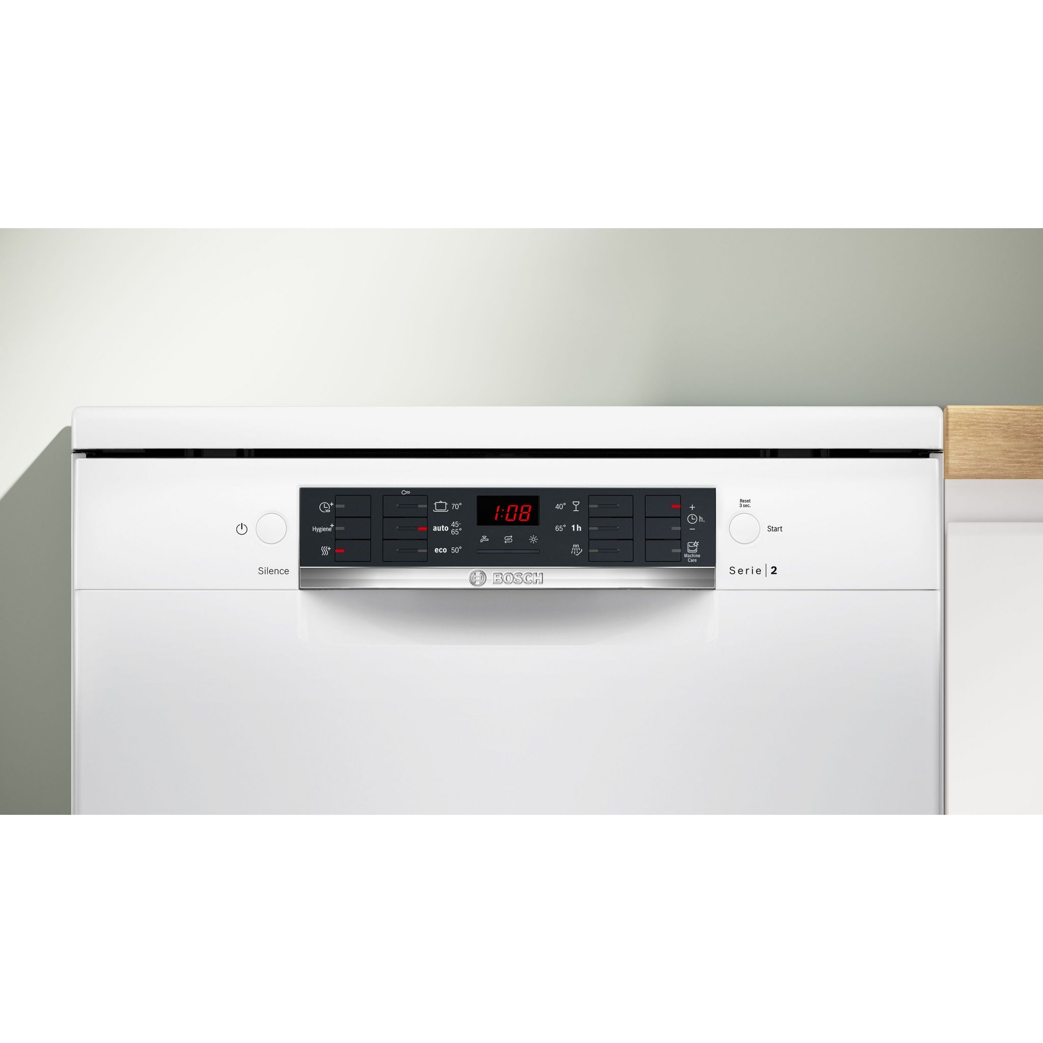 Voir la diapositive 3 : BOSCH Lave vaisselle pose libre SMS26AW01F, 60 cm, 12 couverts, 48 dB, E