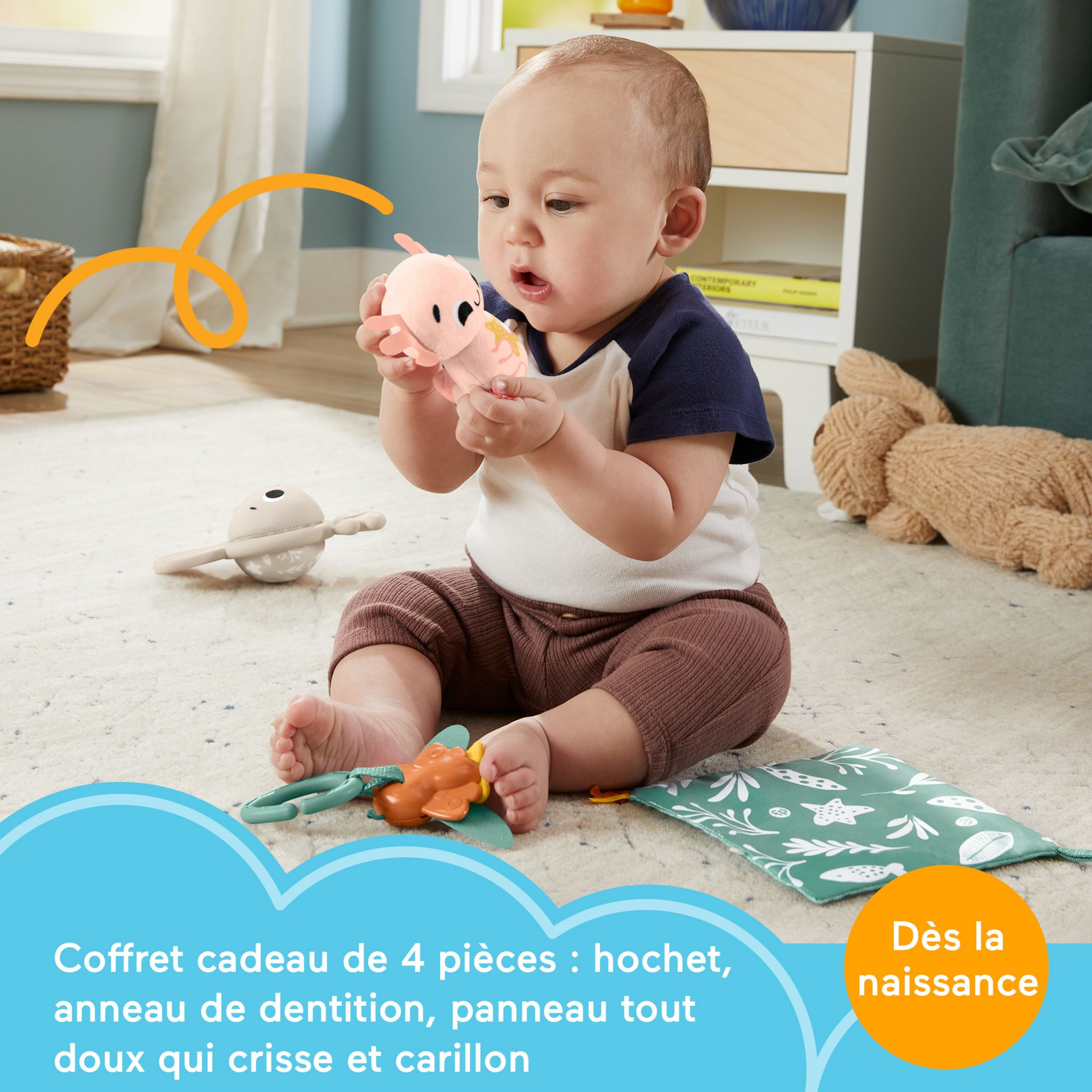 Voir la diapositive 14 : MATTEL Mon coffret d'éveil animal - Le Monde Des Sens Fisher Price