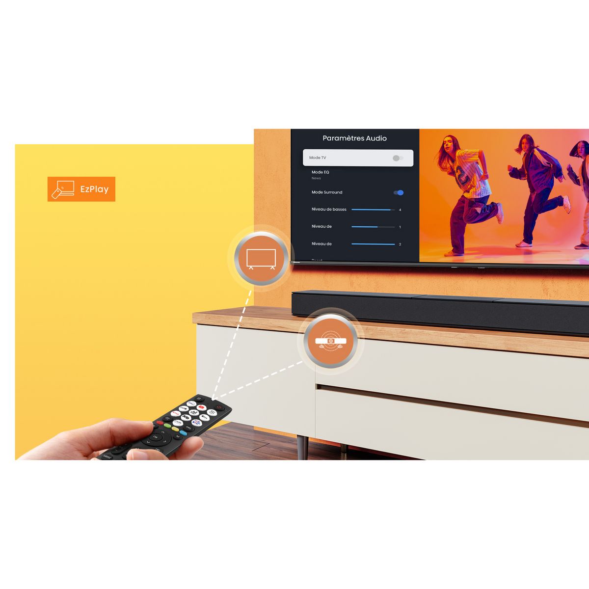 HISENSE Barre de son HS2000 - Noir