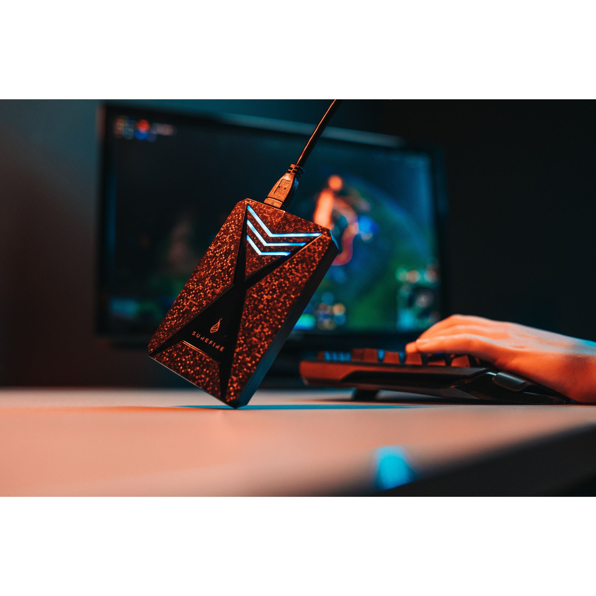 Voir la diapositive 4 : Surfire Disque Dur Externe  Gaming Bunker 2TO